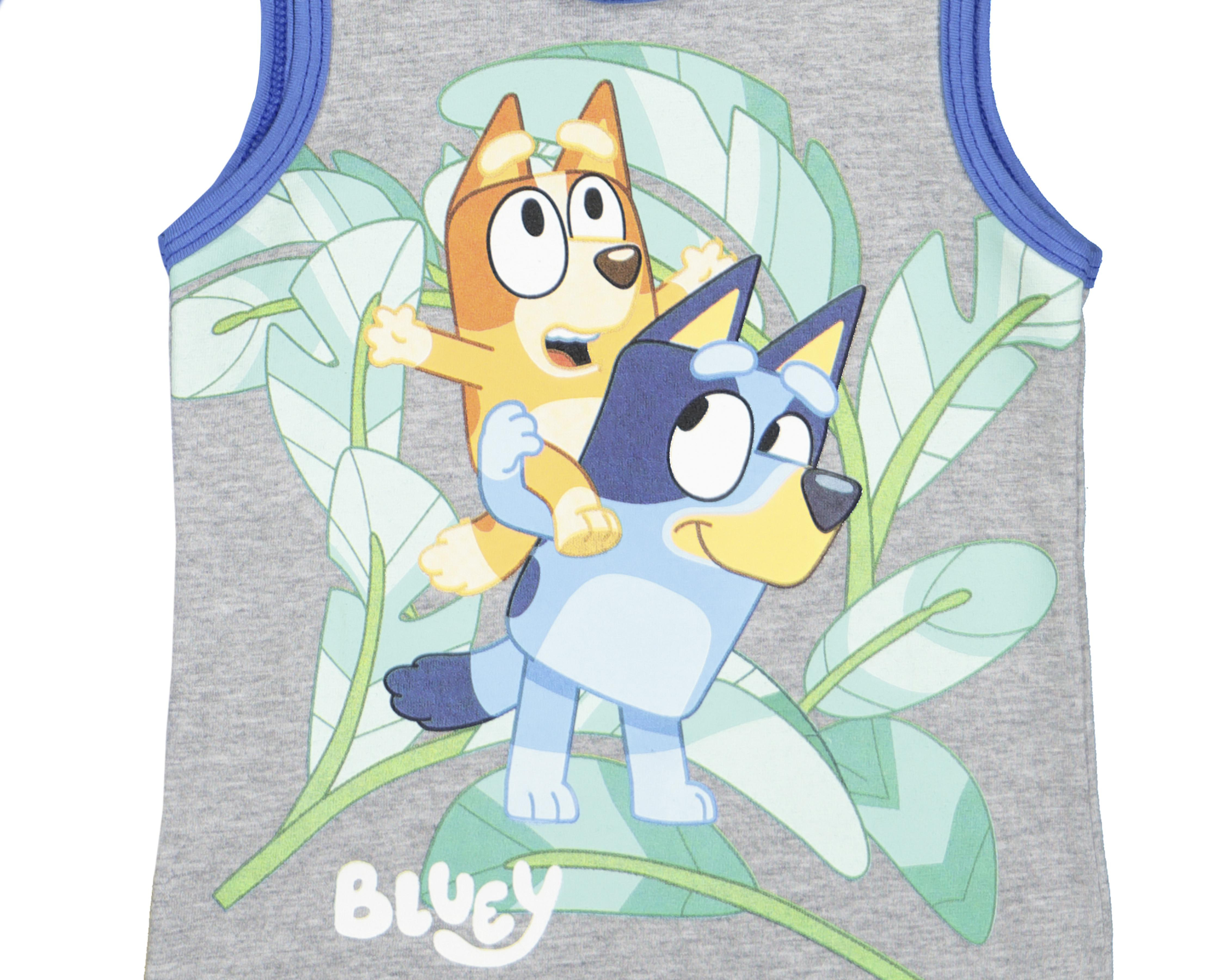 Foto 5 pulgar | Camiseta Interior Bluey para Bebé Niño 2 Piezas