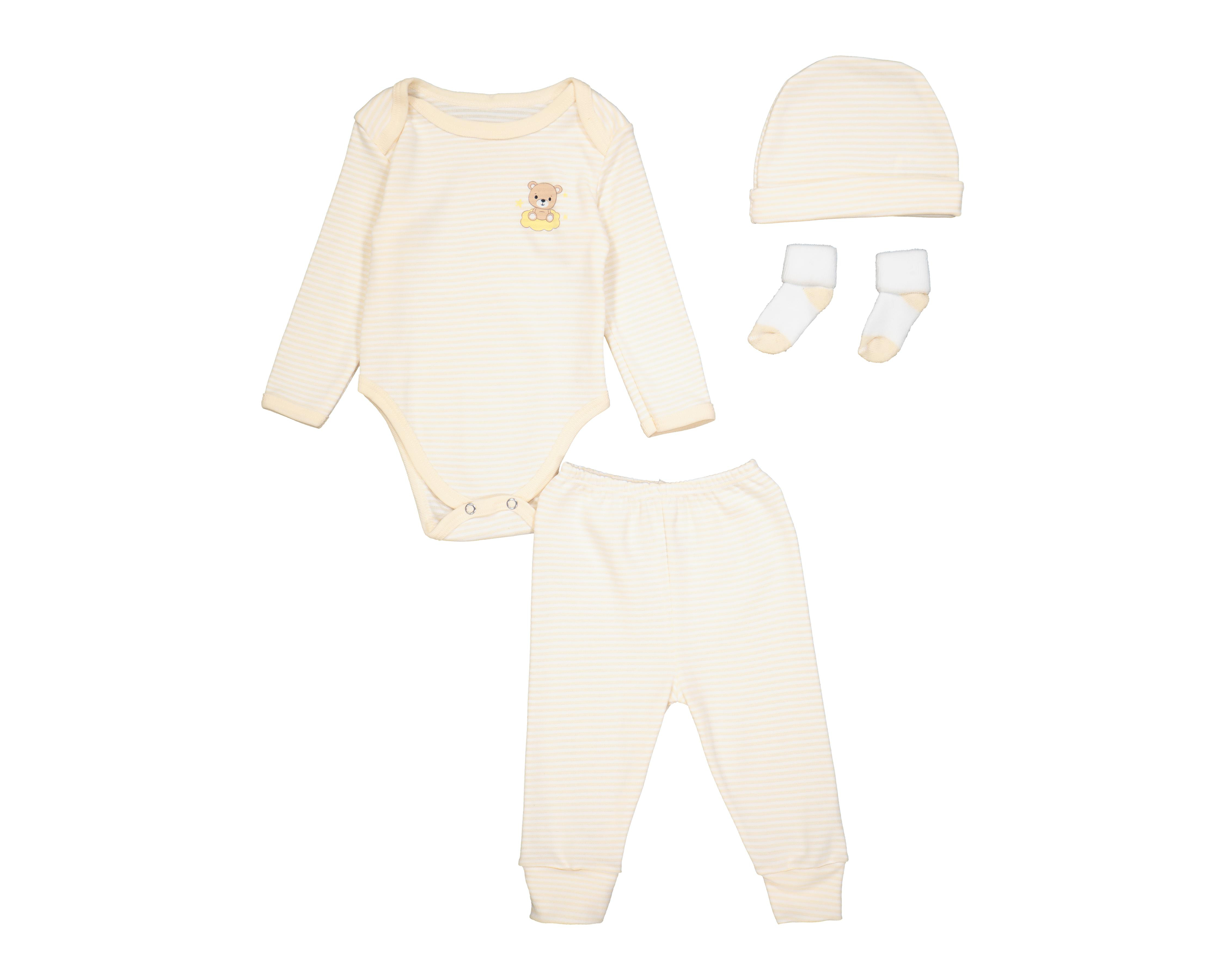 Conjunto para Bebé Niño Baby Colors 4 Piezas $149