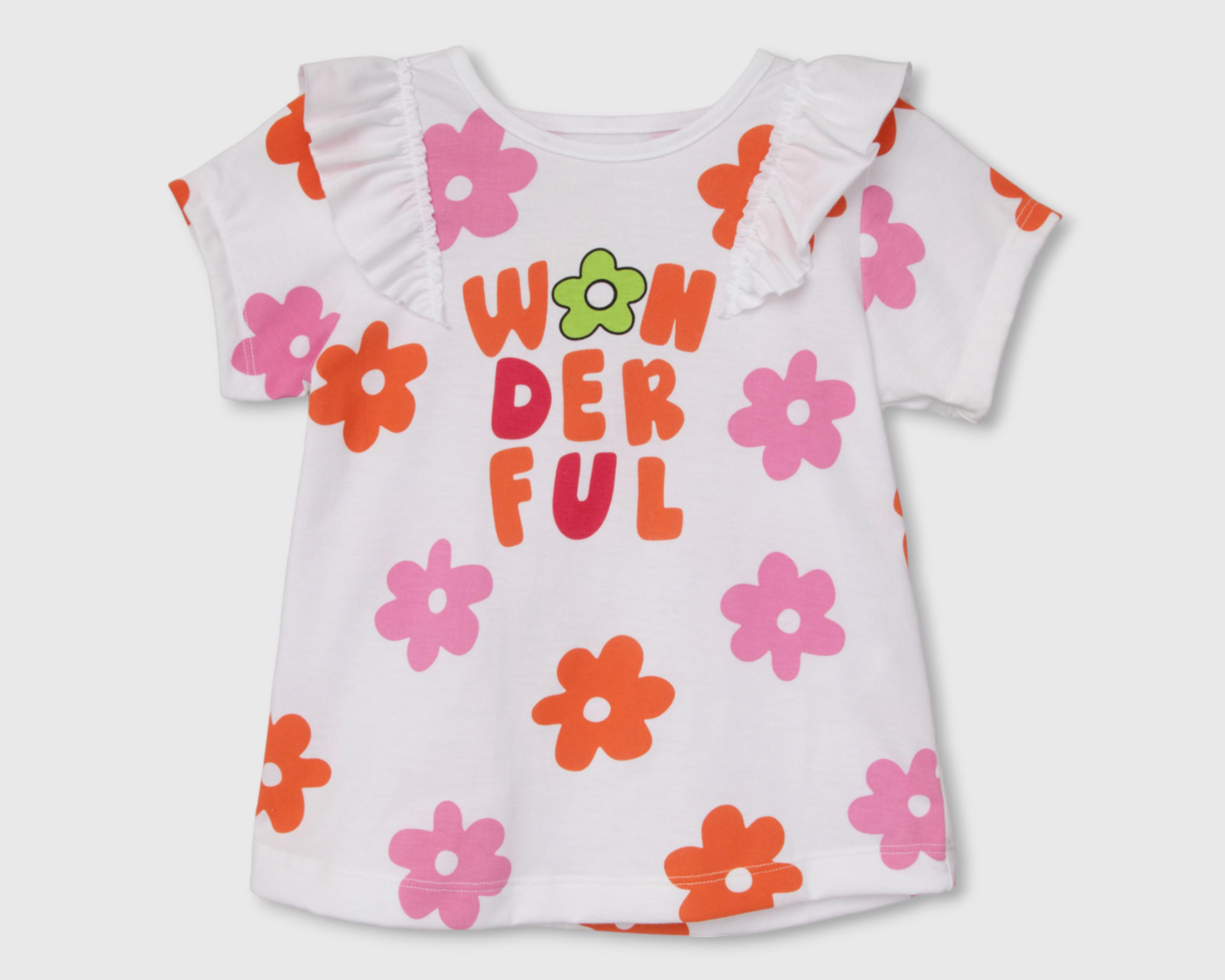 Blusa Baby Colors Floreada para Bebé Niña