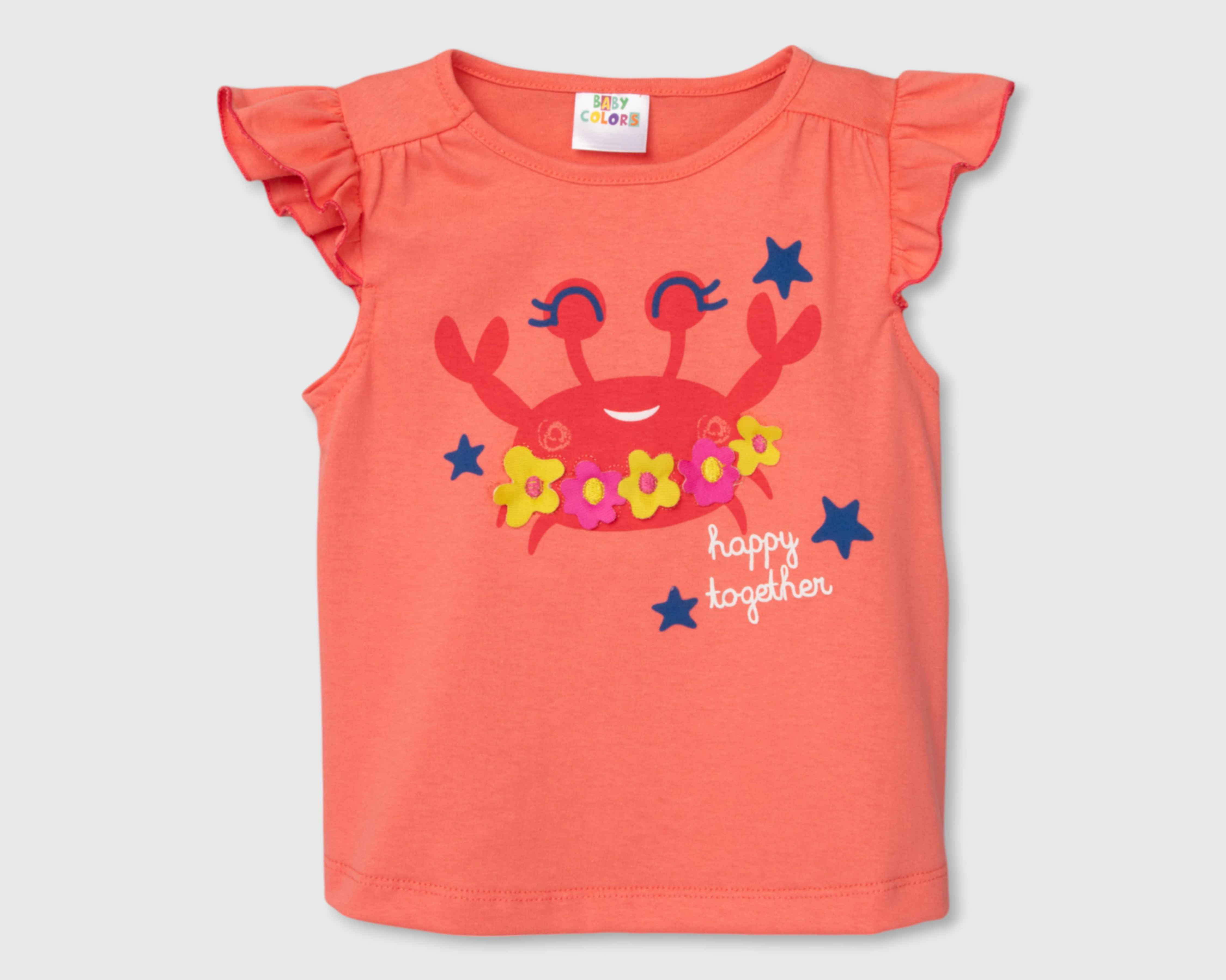 Blusa Baby Color con Estampado para Bebé Niña $119