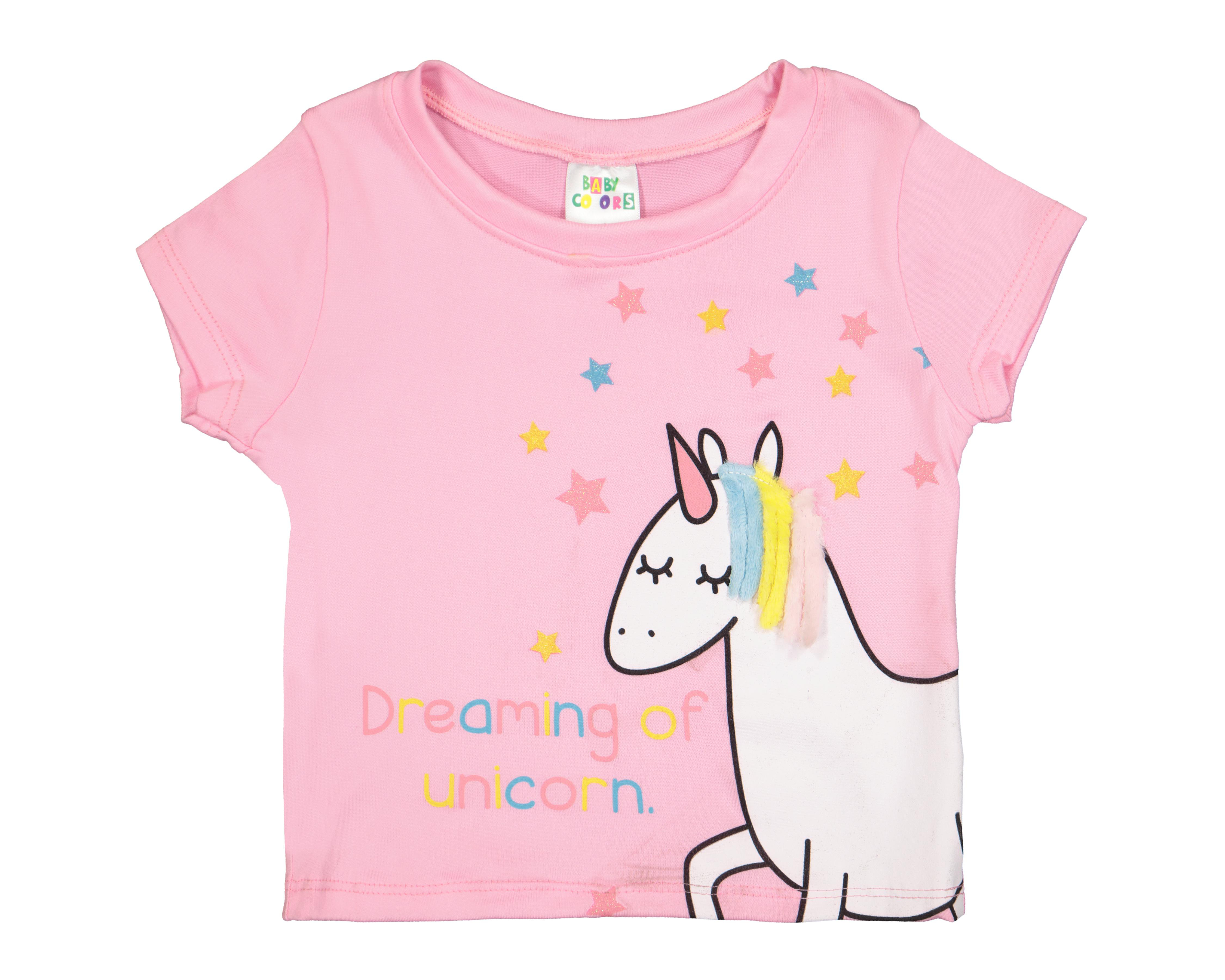 Playera para Bebé Niña Baby Colors Rosa $78