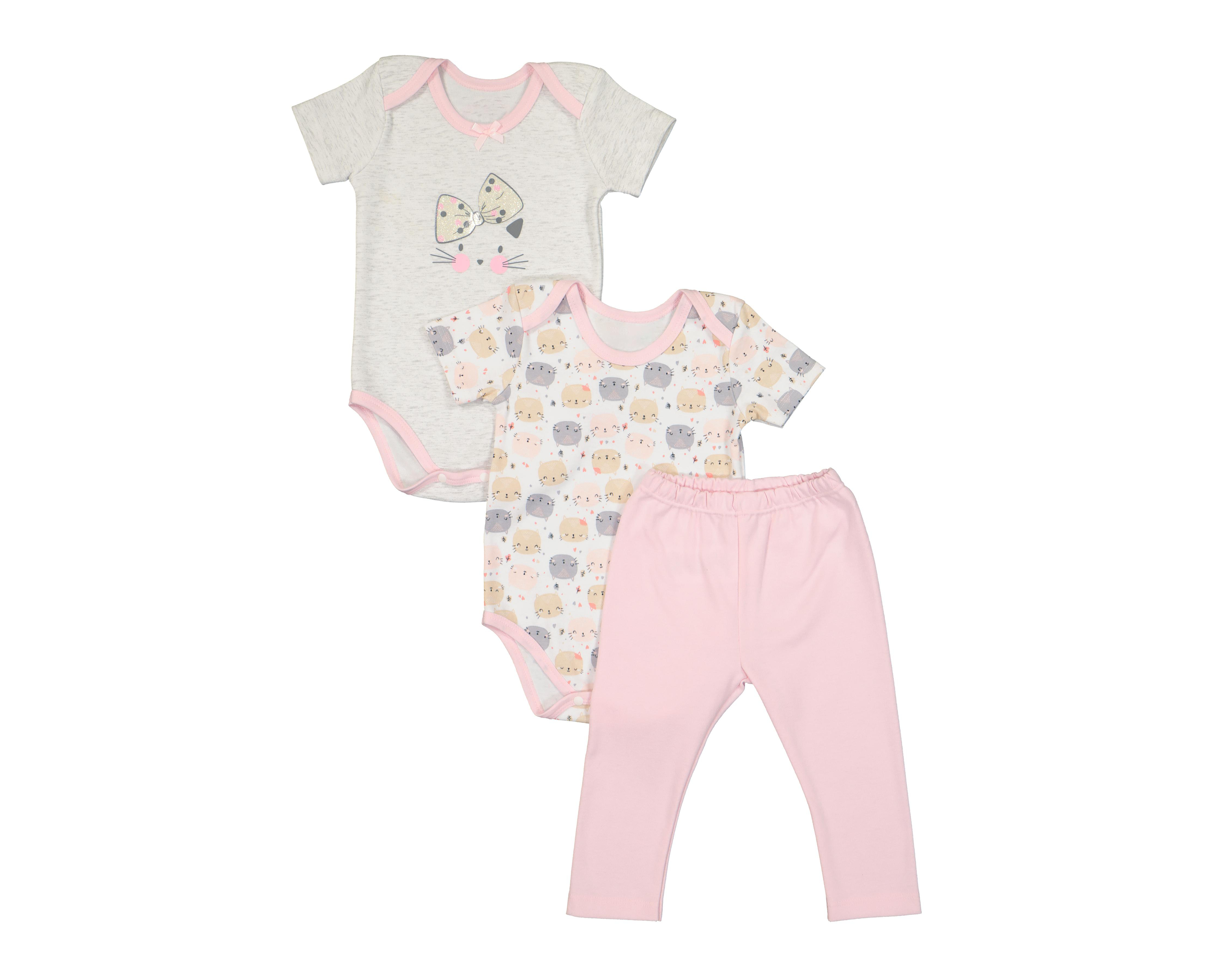 Conjunto Baby Colors para Bebé Niña 3 Piezas