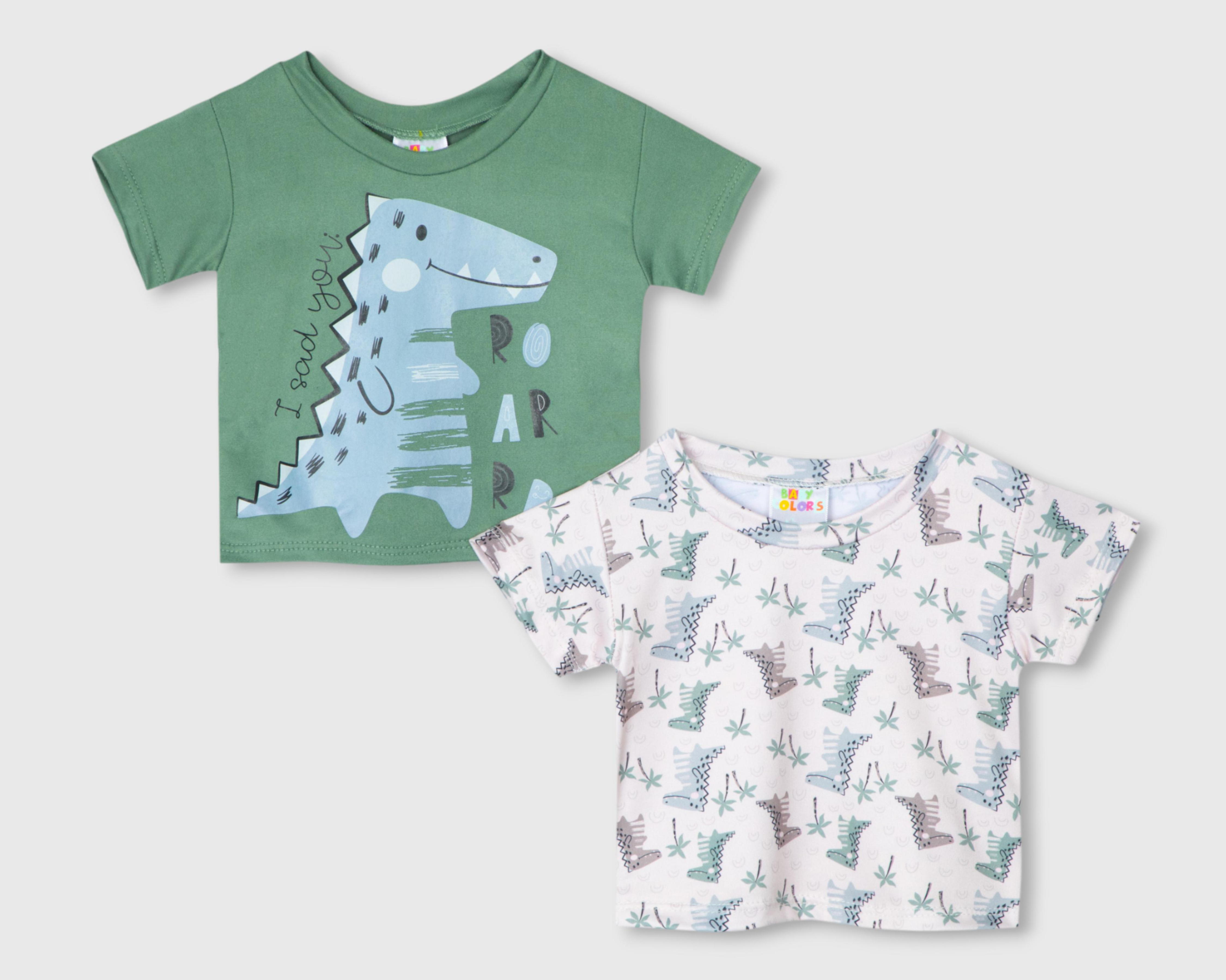 Playera Baby Colors para Bebé Niño 2 Piezas $169