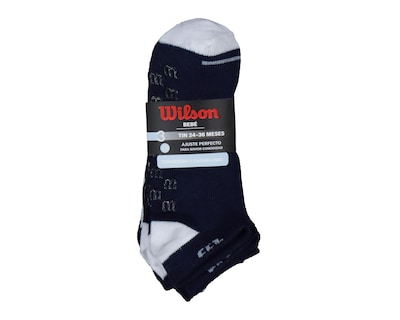 Foto 3 | Calcetas Cortas Wilson Antiderrapantes para Bebé 3 Pares