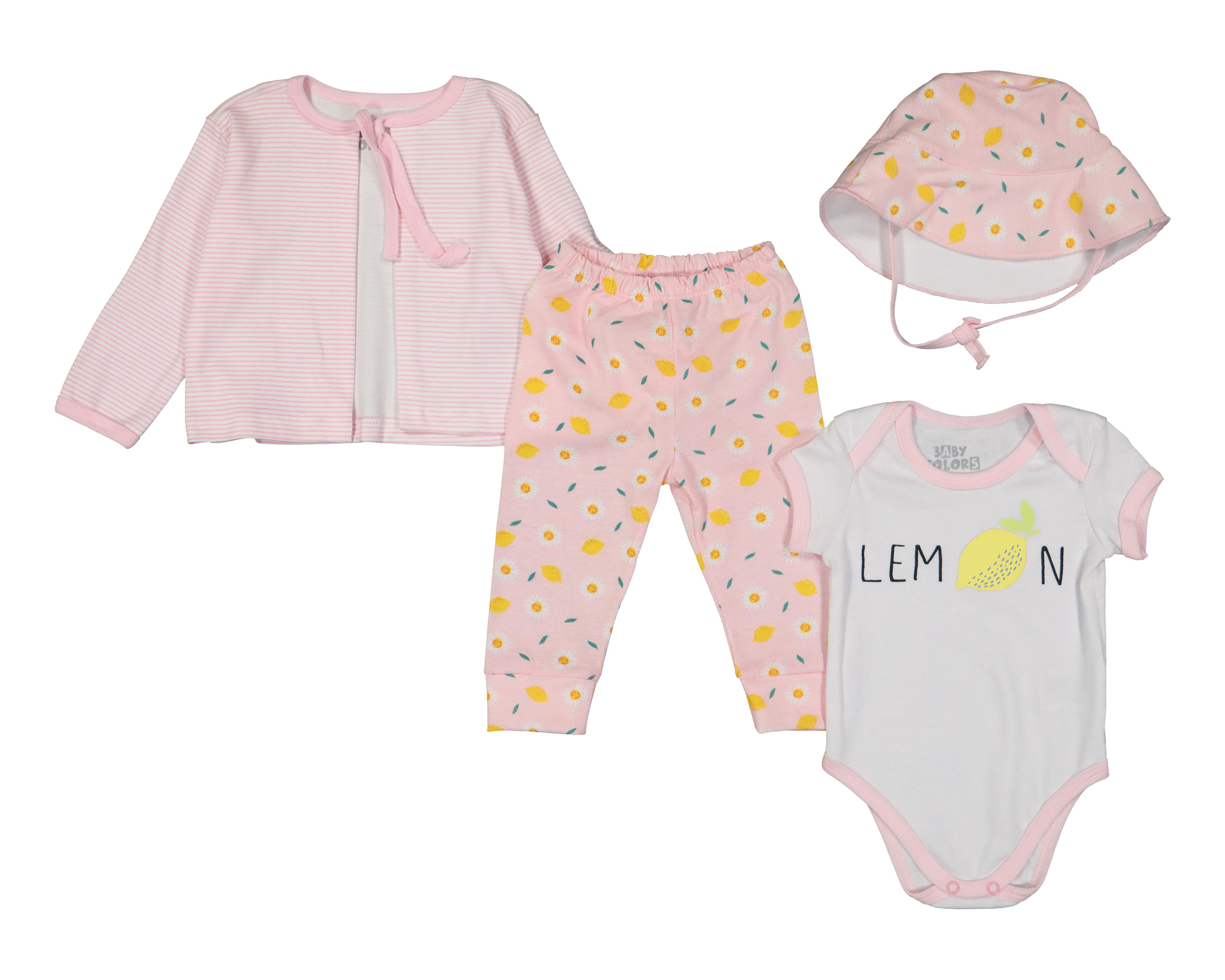 Conjunto Baby Colors para Bebé Niña 4 Piezas