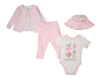 Foto 1 | Conjunto para Bebé Niña Bam-Bú 4 Piezas