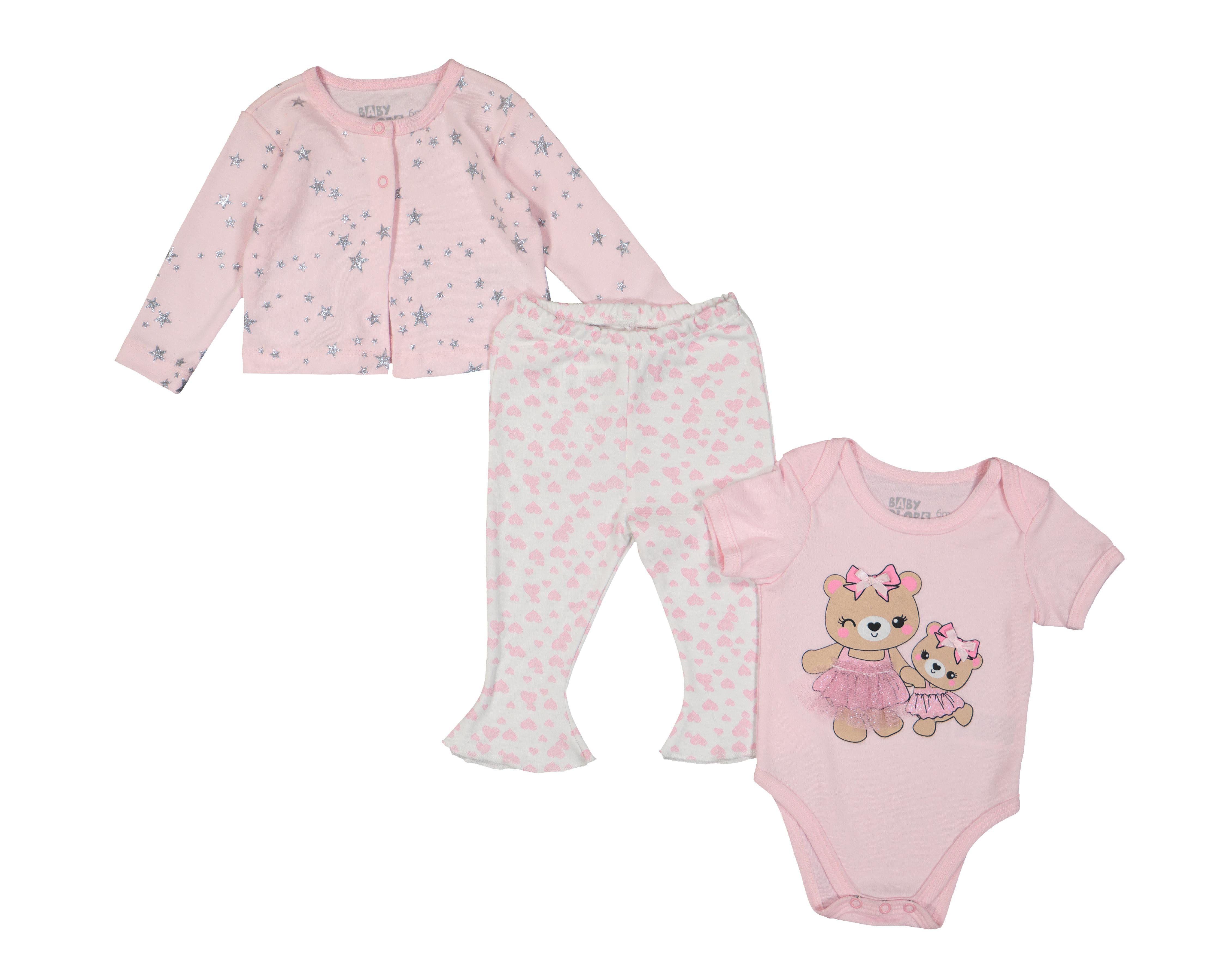 Conjunto Baby Colors para Bebé Niña 3 Piezas $229