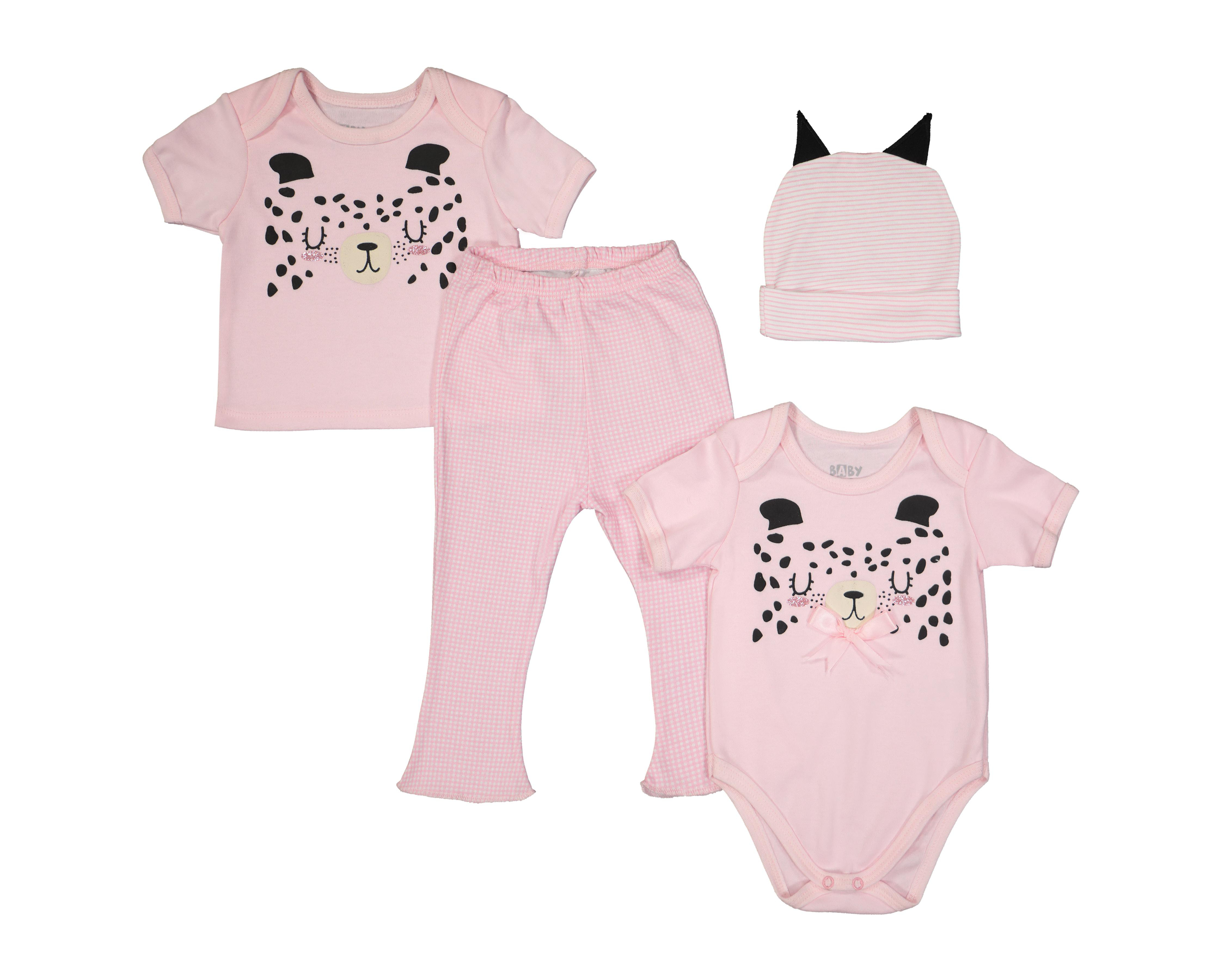 Conjunto Baby Colors para Bebé Niña 4 Piezas $259