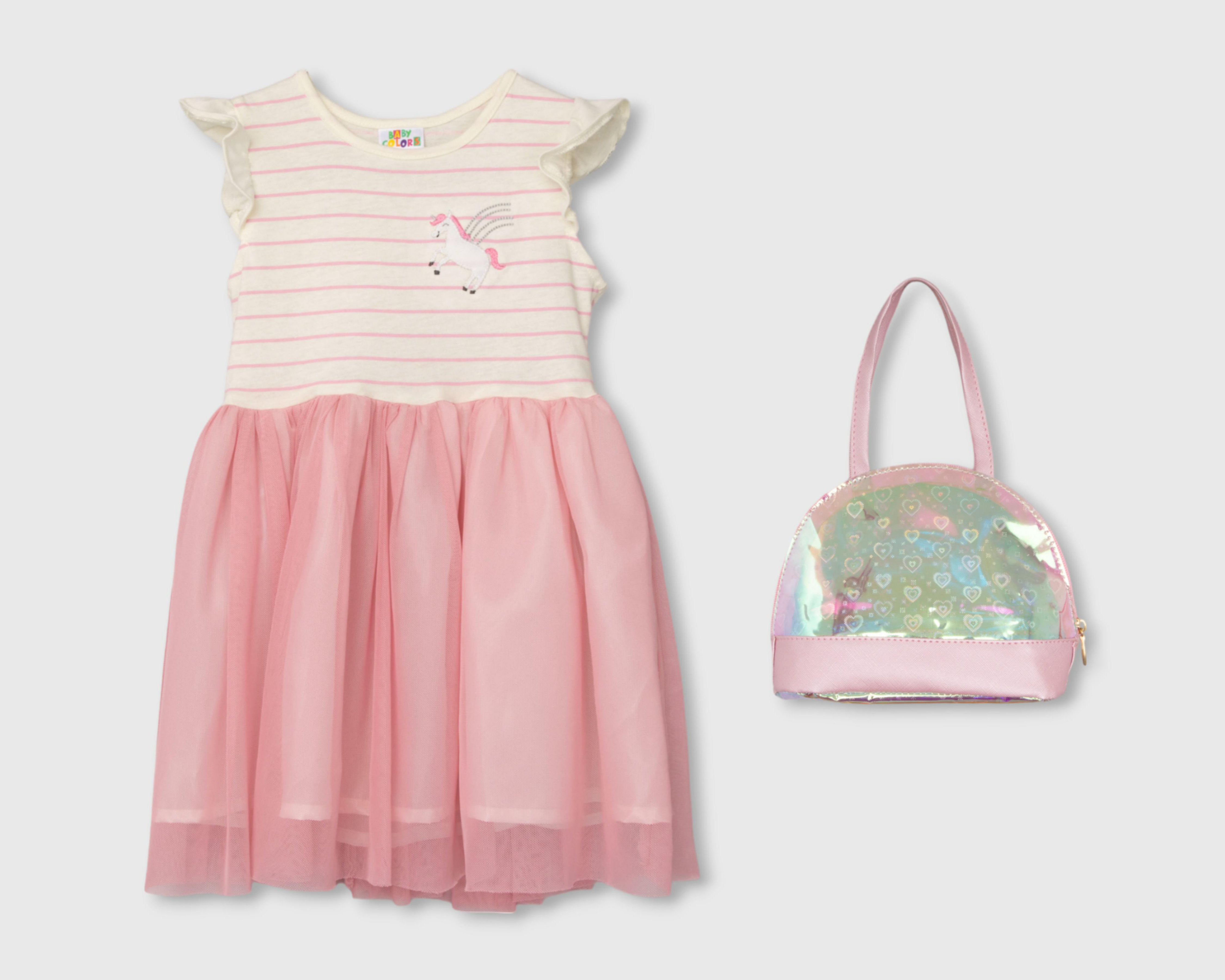 Vestido Baby Colors para Bebé Niña 2 Piezas $299