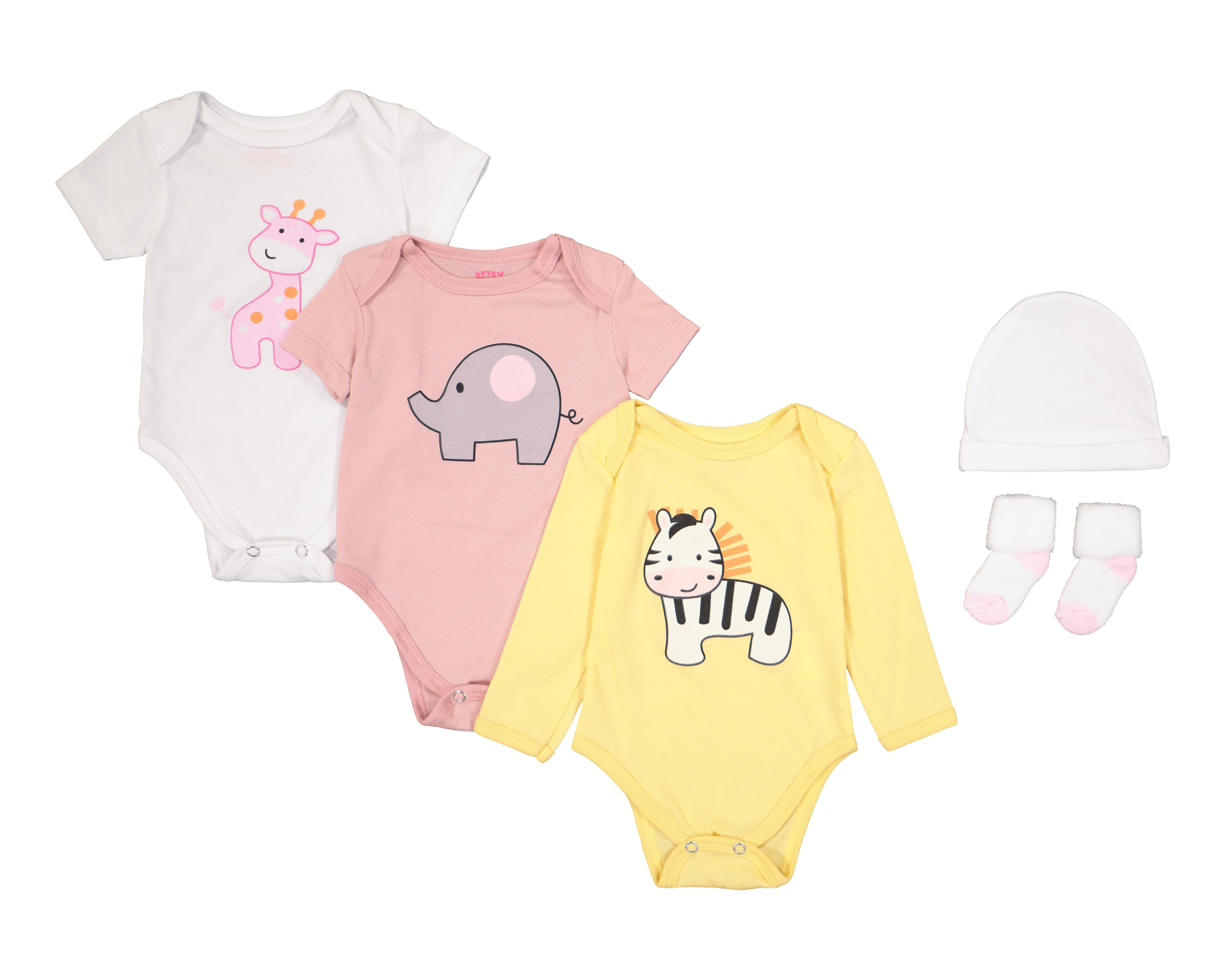 Foto 1 | Pañalero para Bebé Niña Baby Colors Estampado 3 Piezas