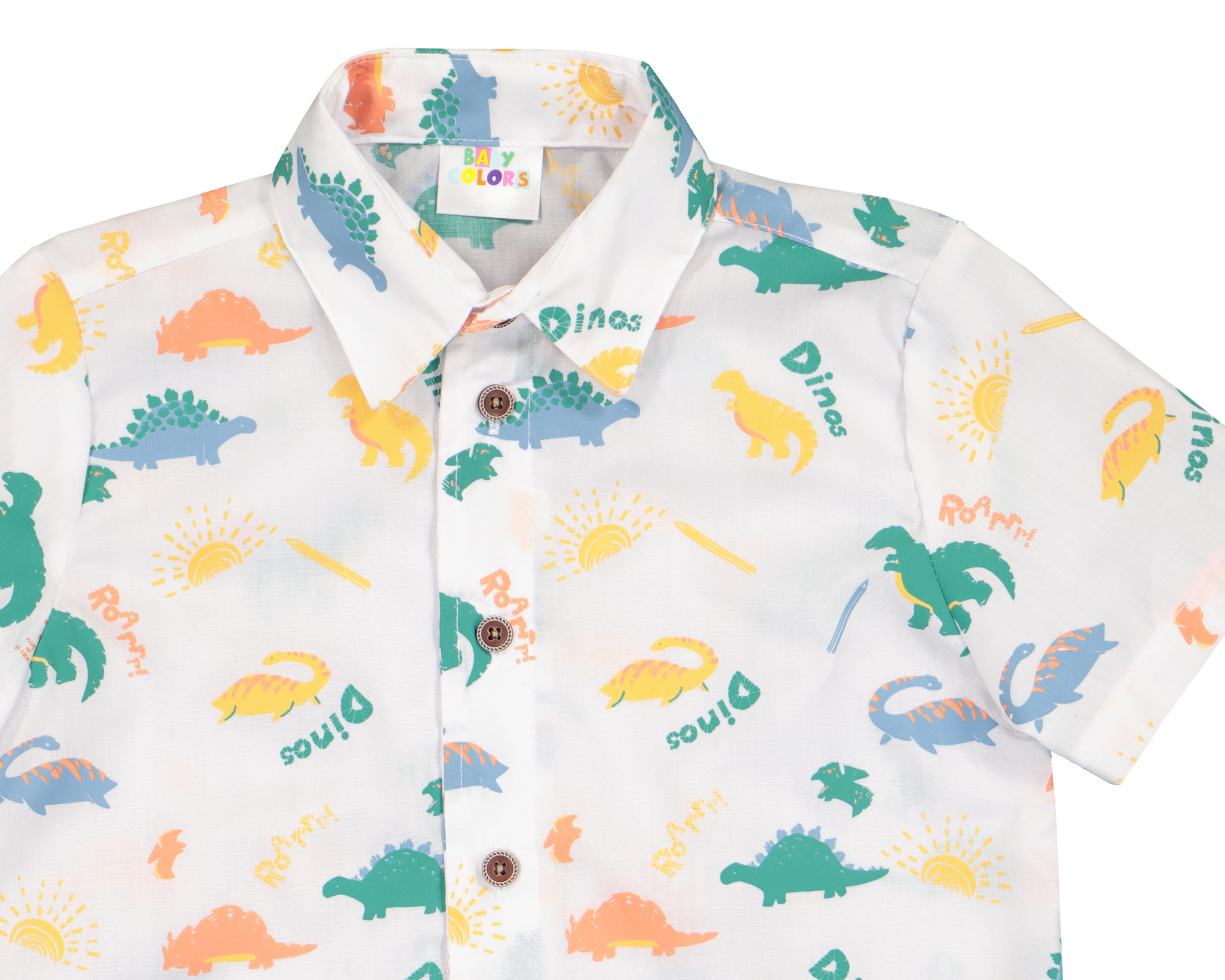 Foto 4 pulgar | Camisa Baby Colors de Dinosaurios para Bebé Niño