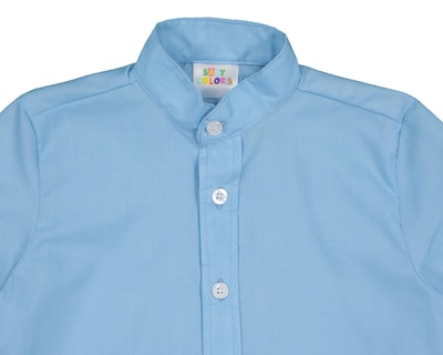 Foto 3 | Camisa para Bebé Niño Baby Colors Azul con Botones