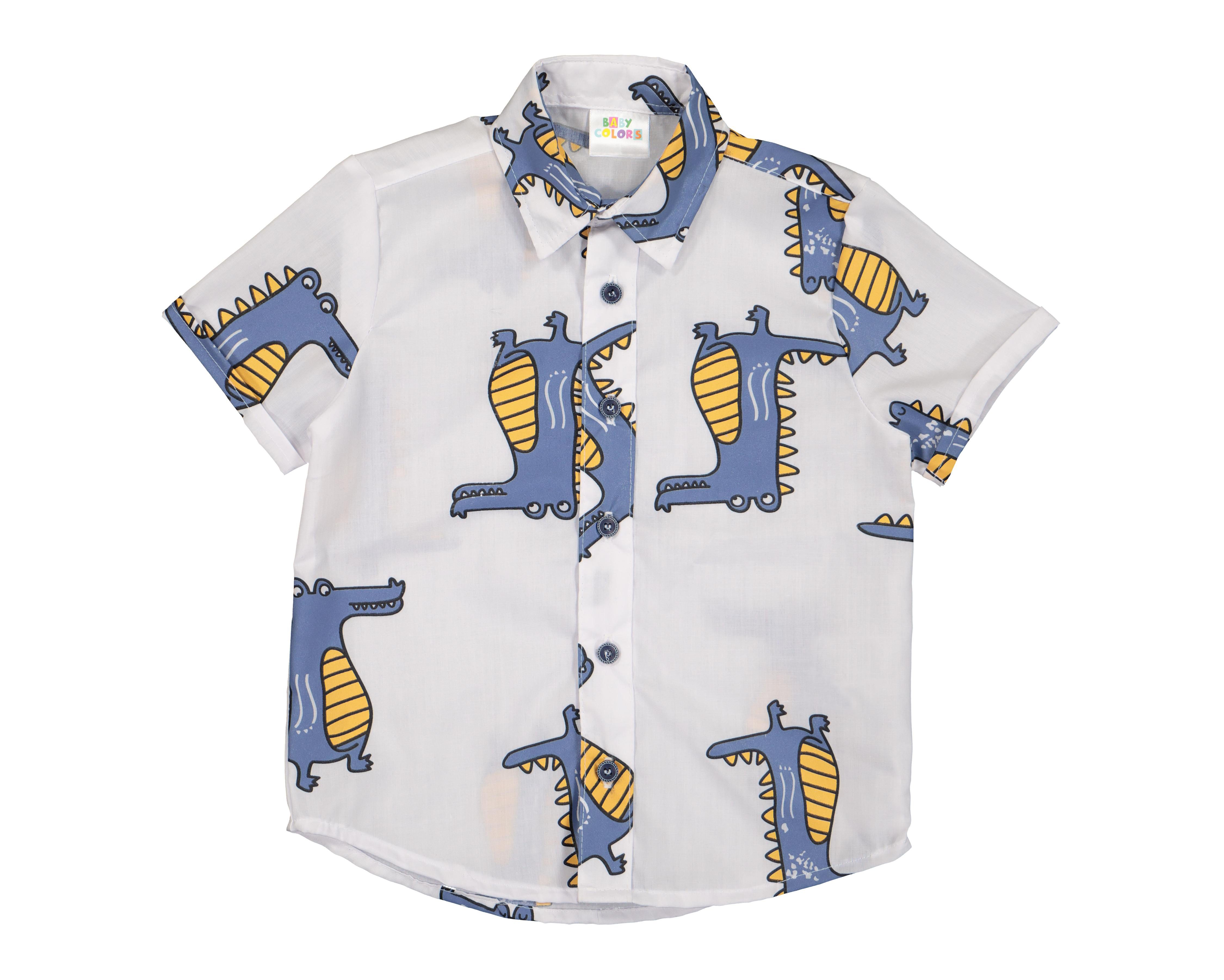 Foto 2 pulgar | Camisa Baby Colors con Print de Cocodrilos para Bebé Niño