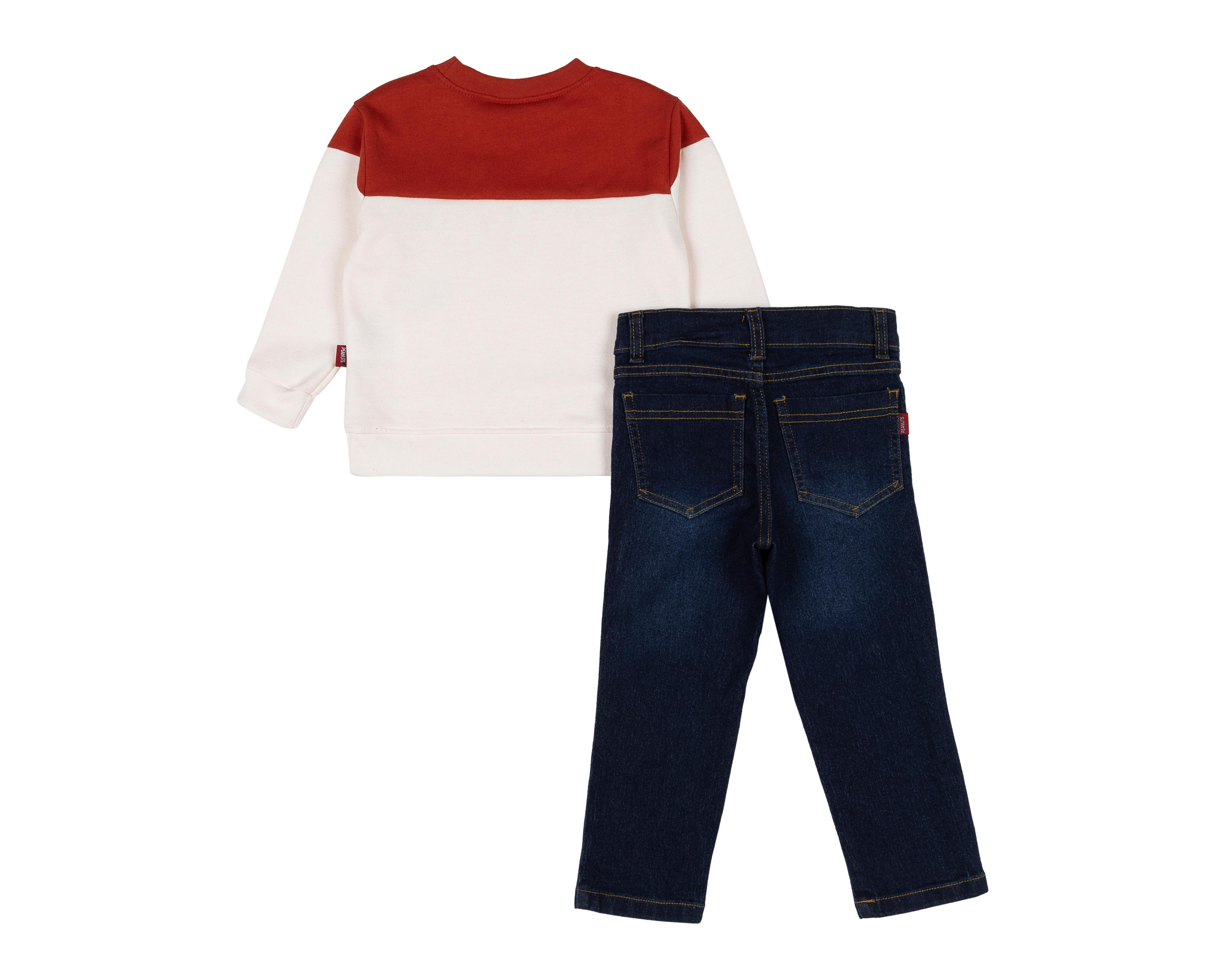 Foto 2 | Conjunto para Bebé Niño Peanuts 2 Piezas