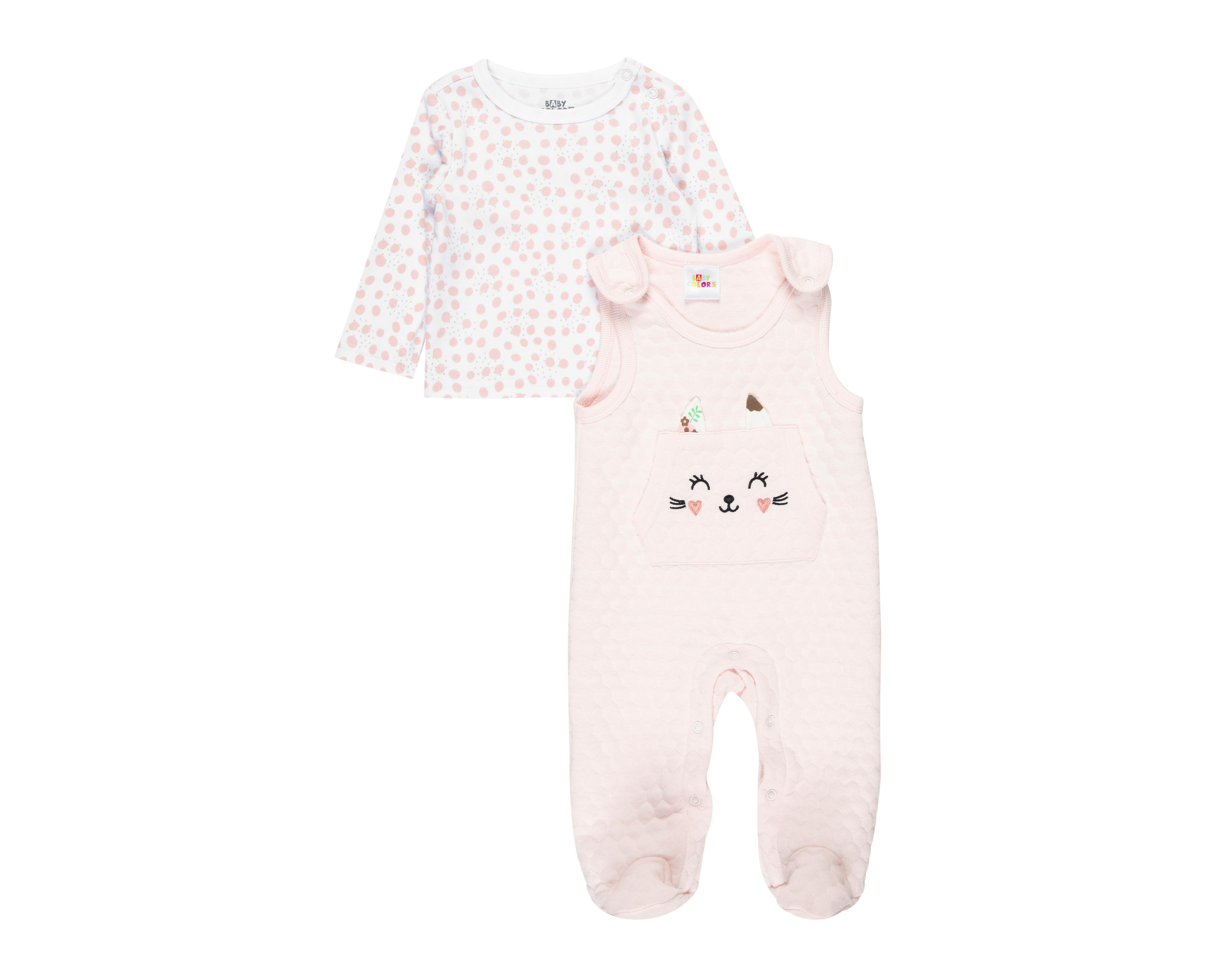 Conjunto para Bebé Niña Baby Colors de Algodón 2 Piezas