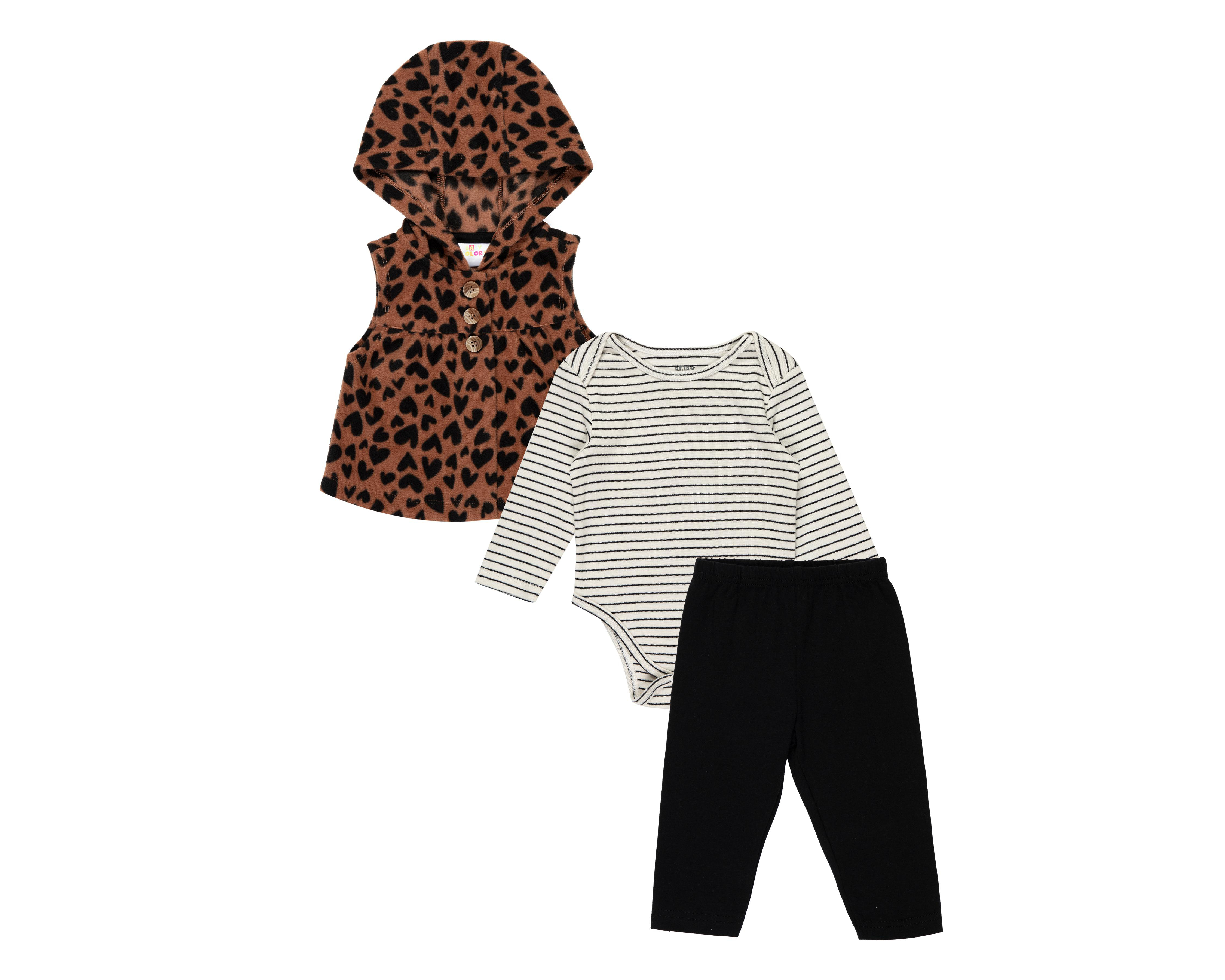 Conjunto para Bebé Niña Baby Colors 3 Piezas
