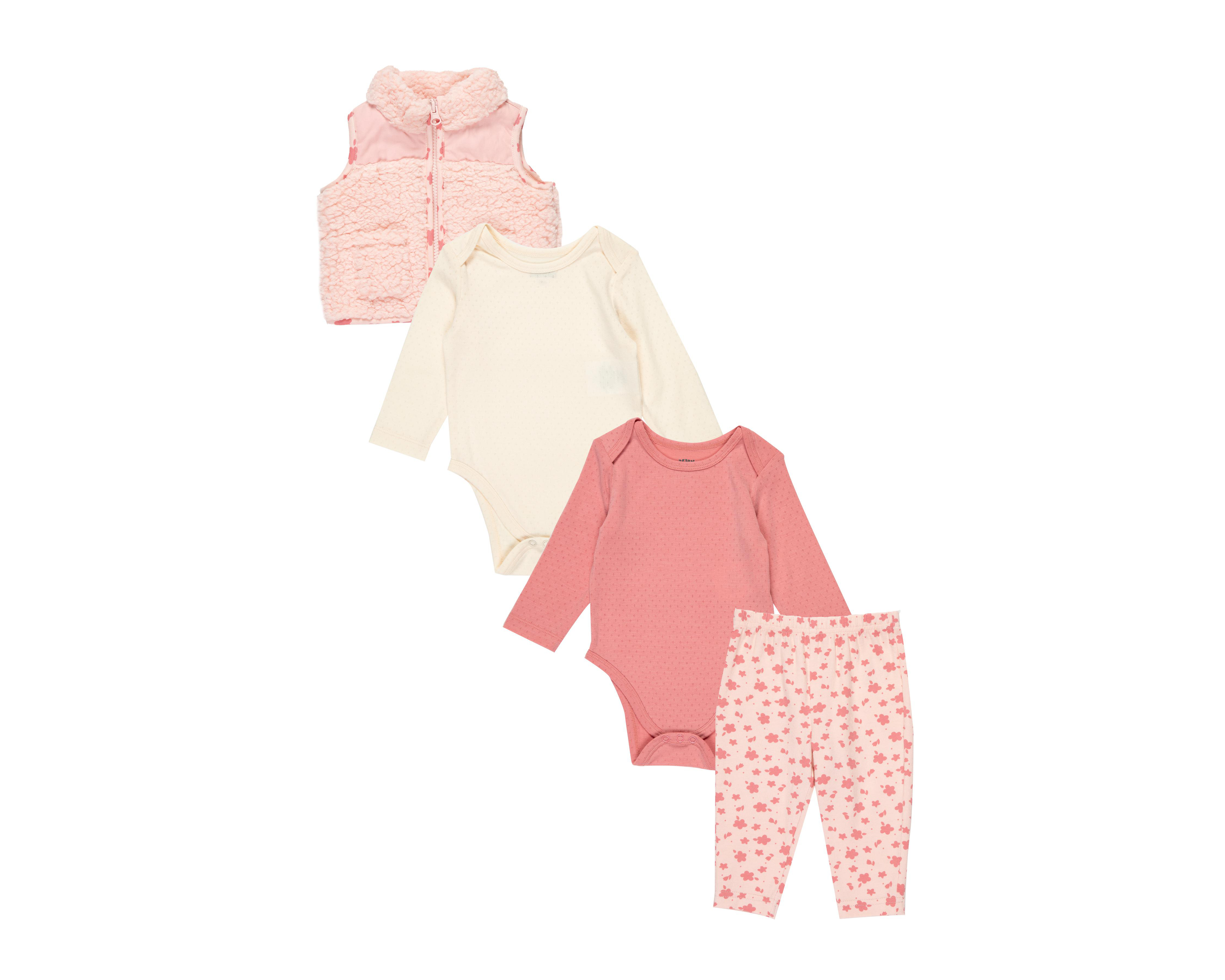 Foto 1 | Conjunto para Bebé Niña Baby Colors 4 Piezas
