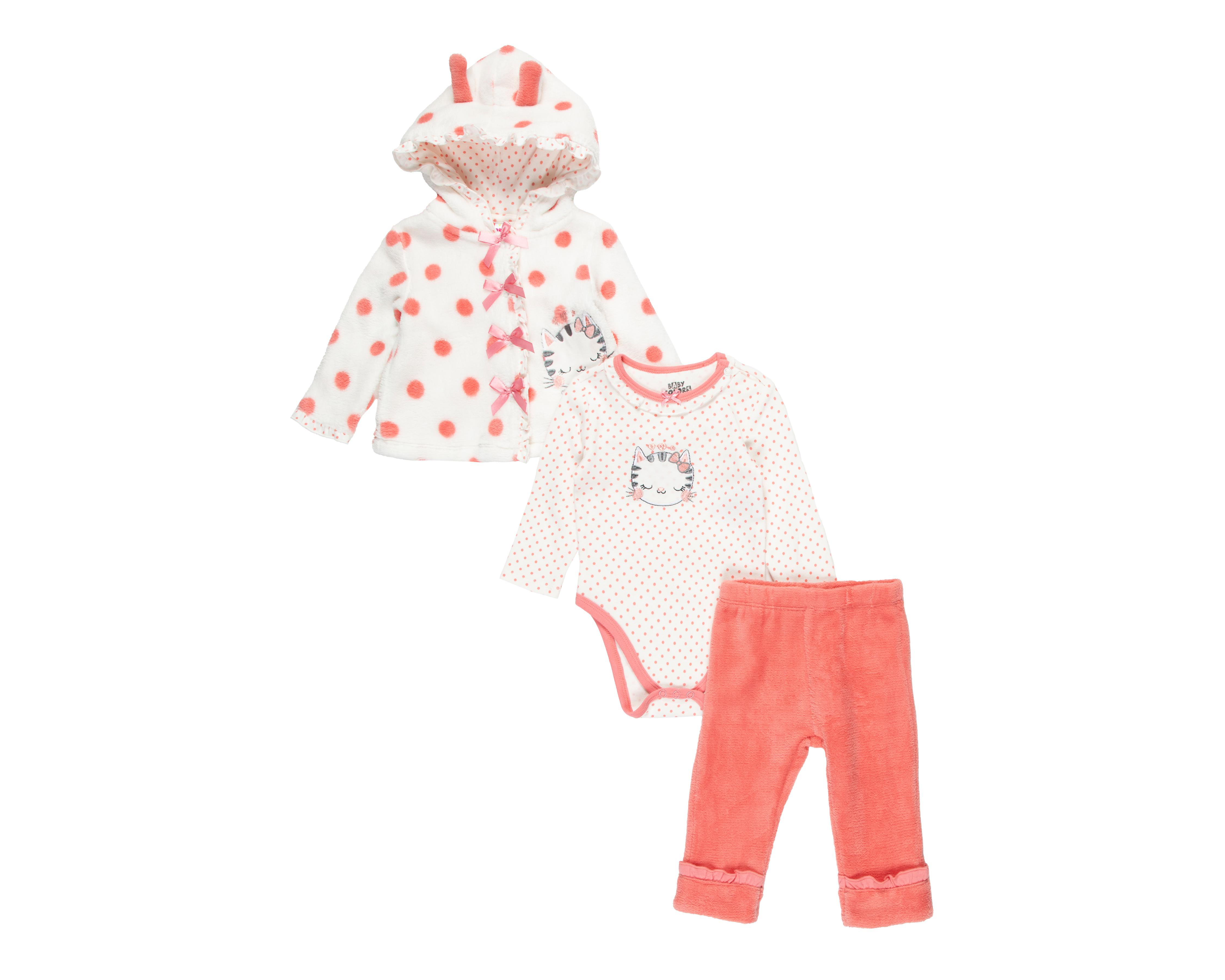 Foto 1 | Conjunto para Bebé Niña Baby Colors 3 Piezas