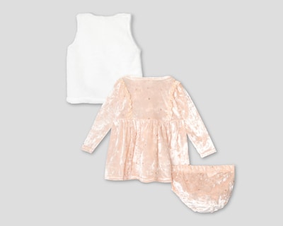 Foto 2 | Conjunto de Bebé Niña Baby Colors 3 Piezas