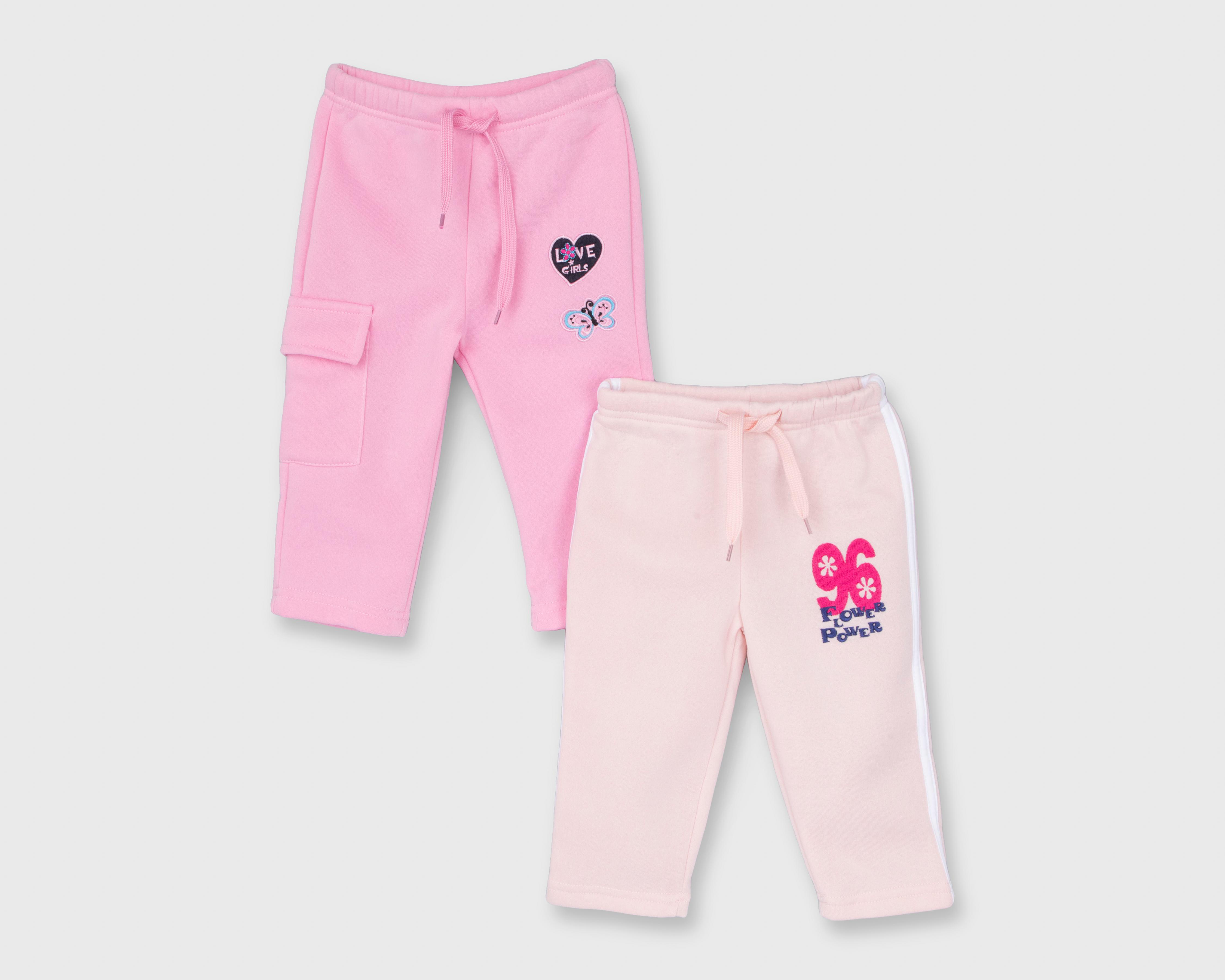 Pantalón para Bebé Baby Colors Rosa 2 Piezas