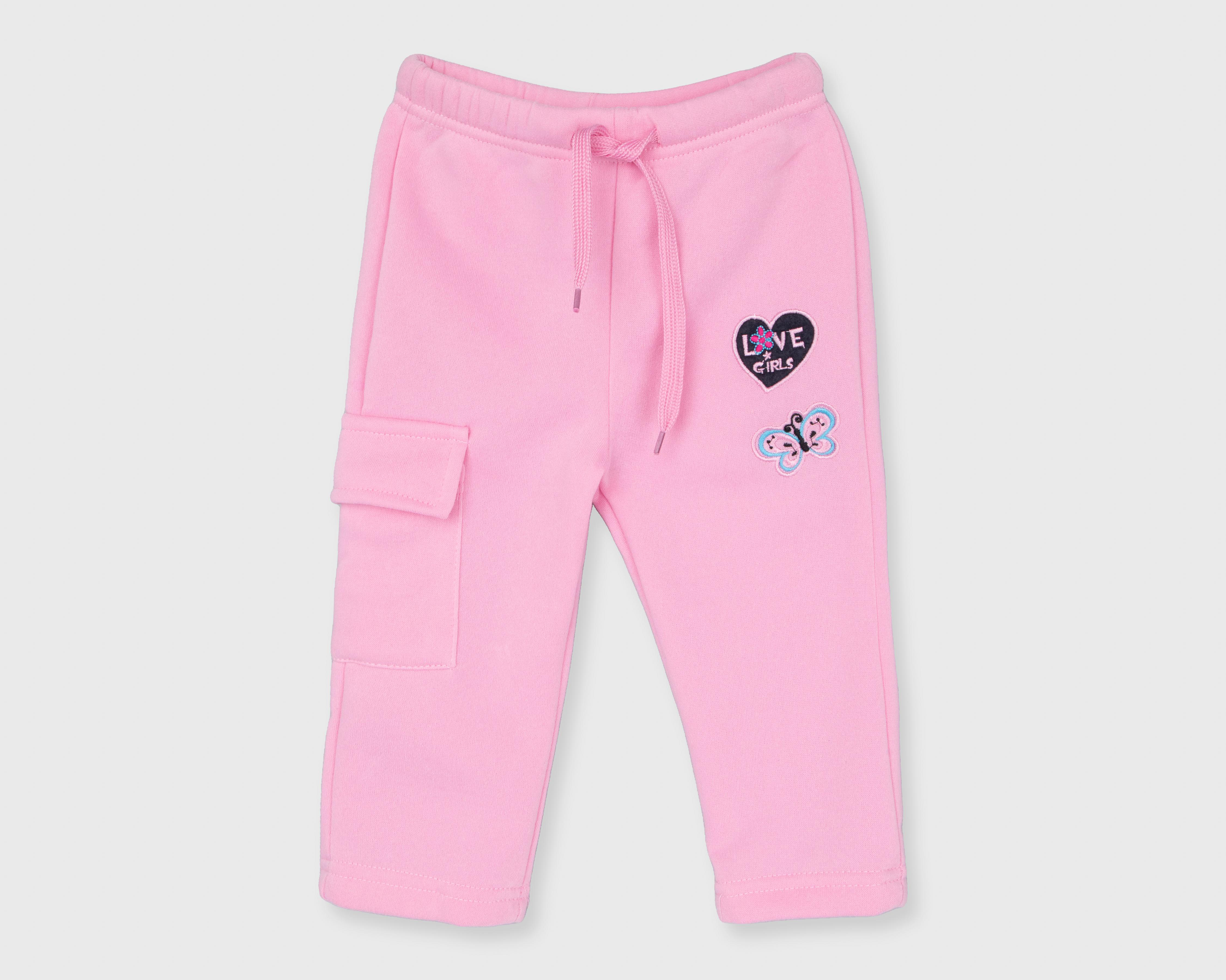 Foto 4 pulgar | Pantalón para Bebé Baby Colors Rosa 2 Piezas