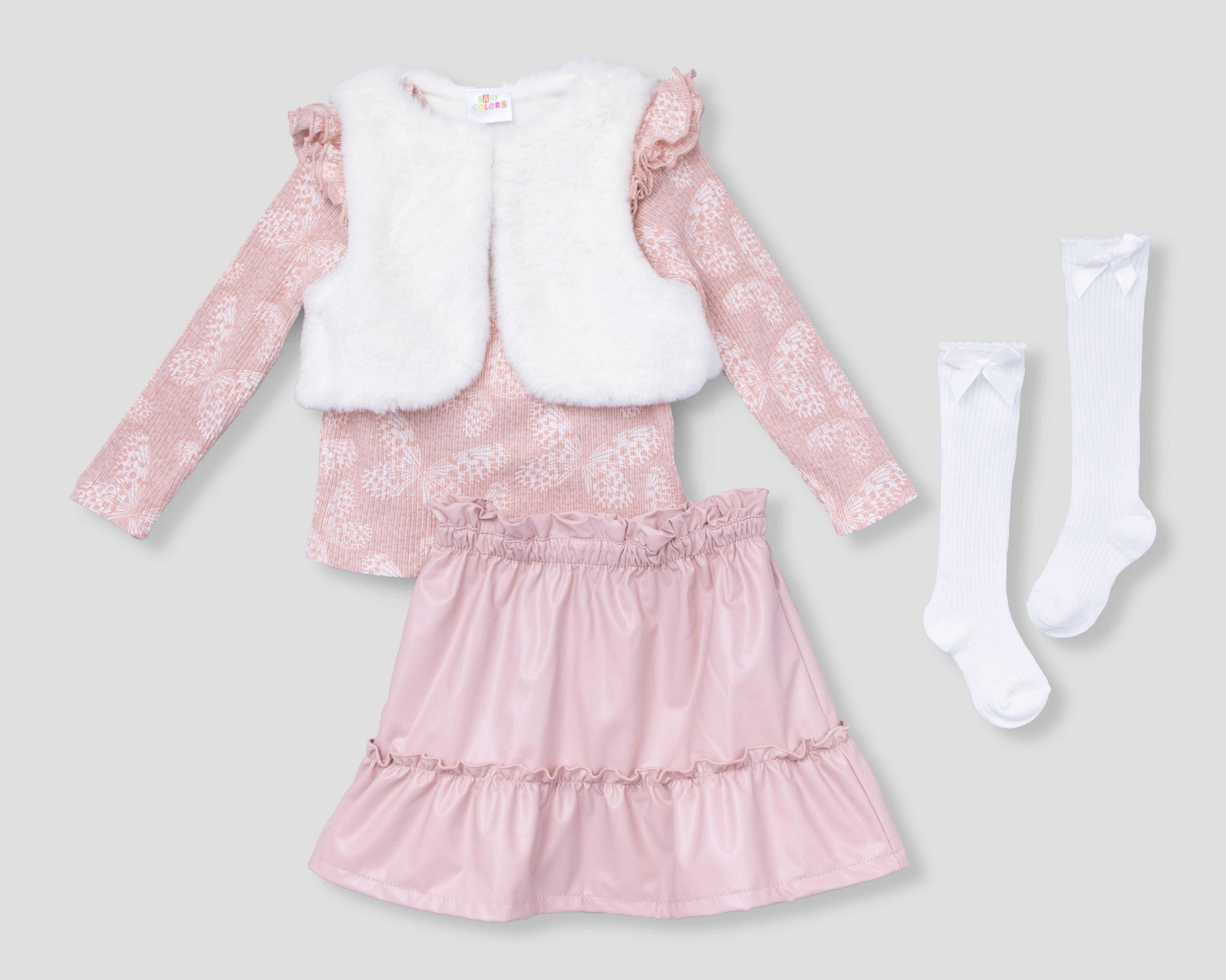Foto 1 | Conjunto para Bebé Niña Baby Colors 4 Piezas