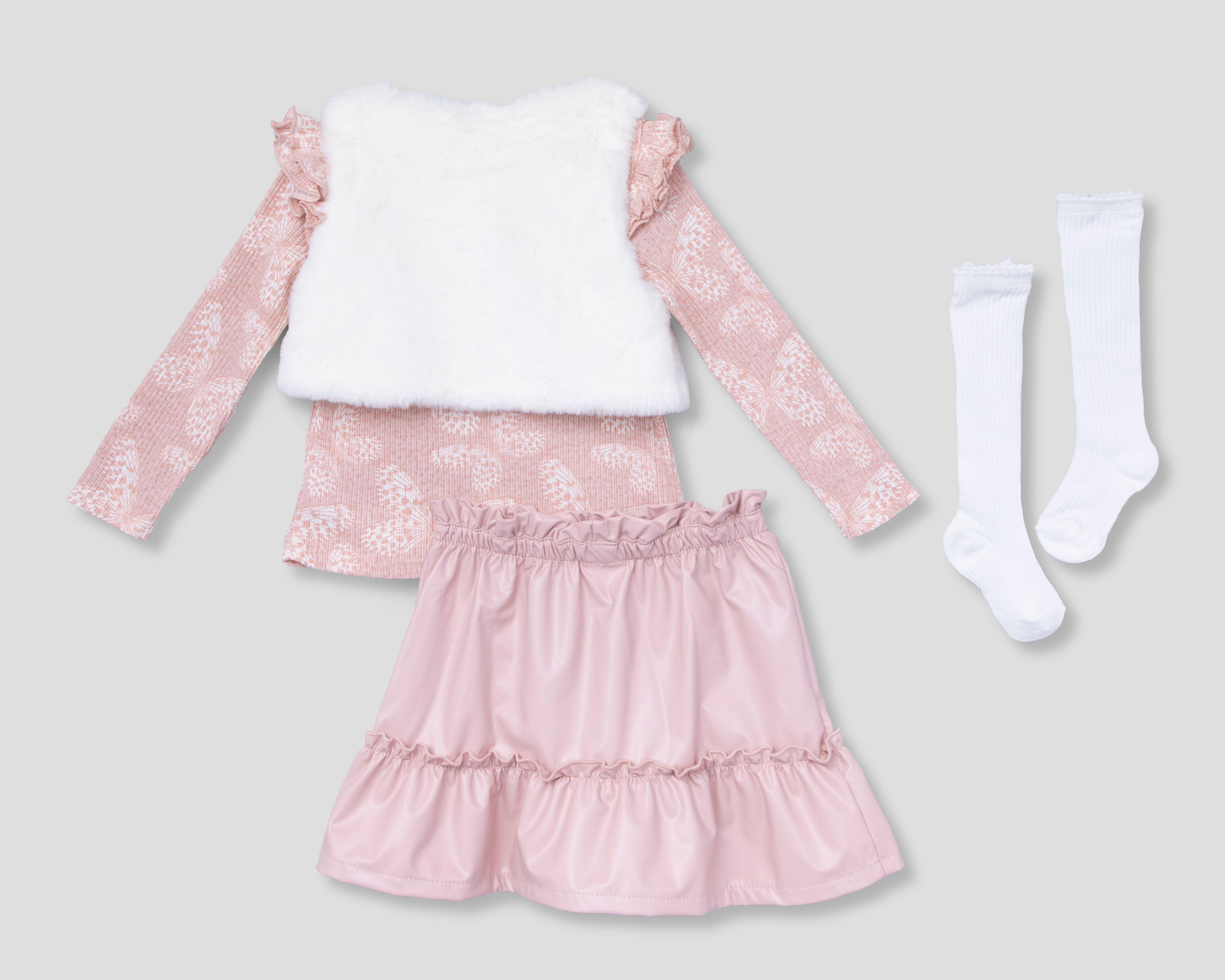 Foto 2 | Conjunto para Bebé Niña Baby Colors 4 Piezas