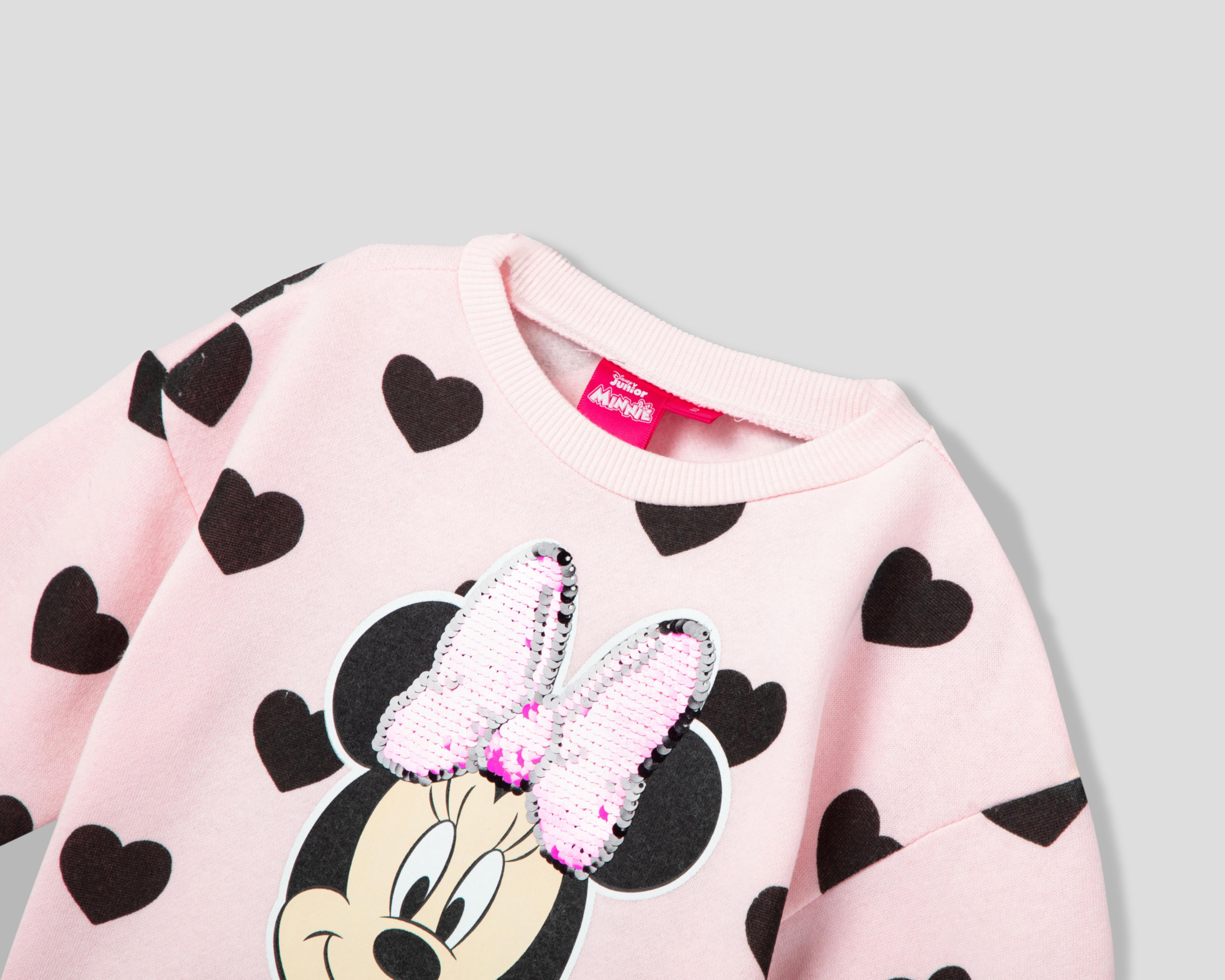 Foto 4 pulgar | Sudadera para Bebé Niña Disney Minnie Mouse