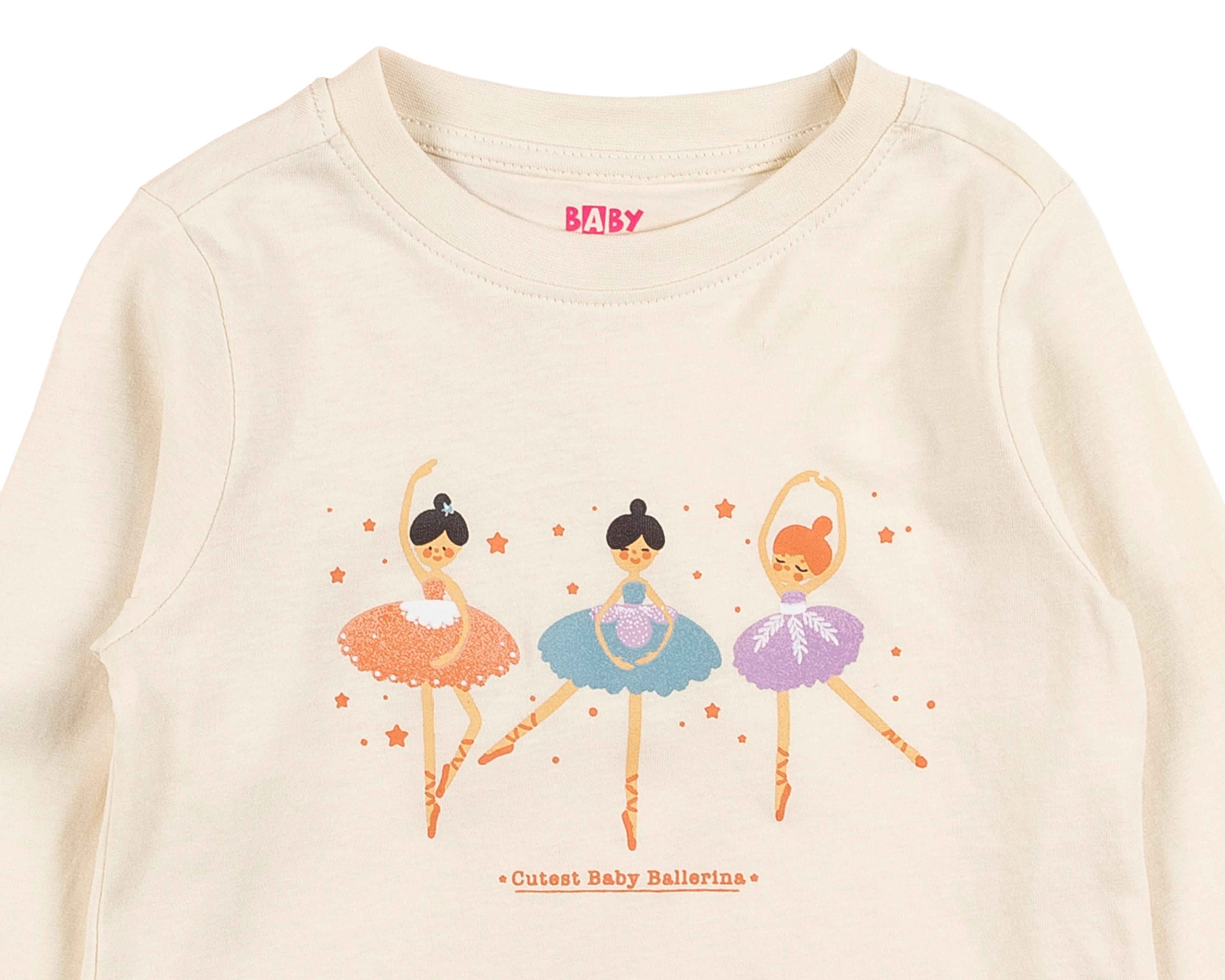 Foto 4 | Playera Baby Colors para Niña 2 Piezas