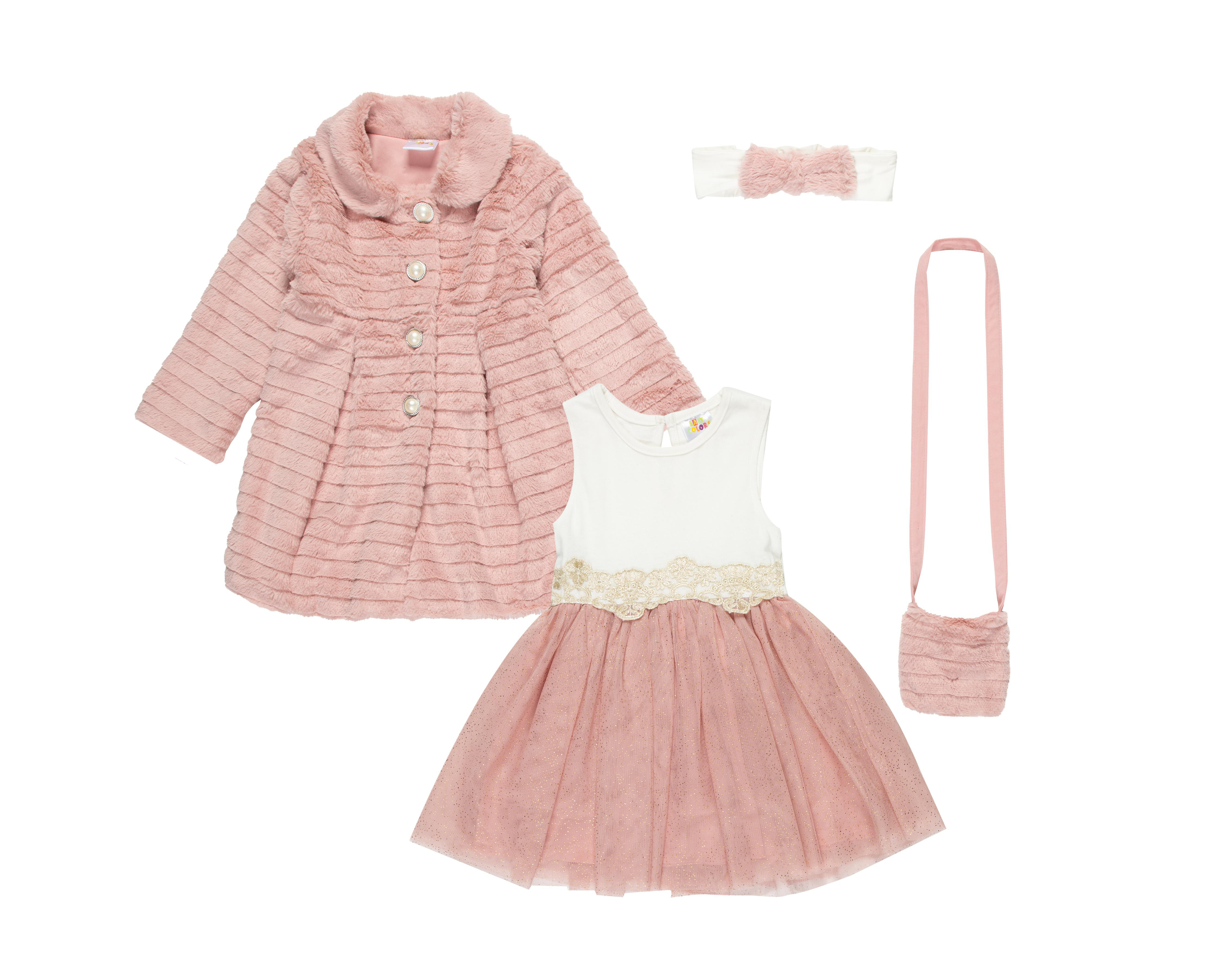 Conjunto Baby Colors para Niña 4 Piezas