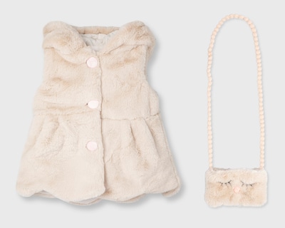 Foto 1 | Chaleco Baby Colors con Bolsa para Bebé Niña
