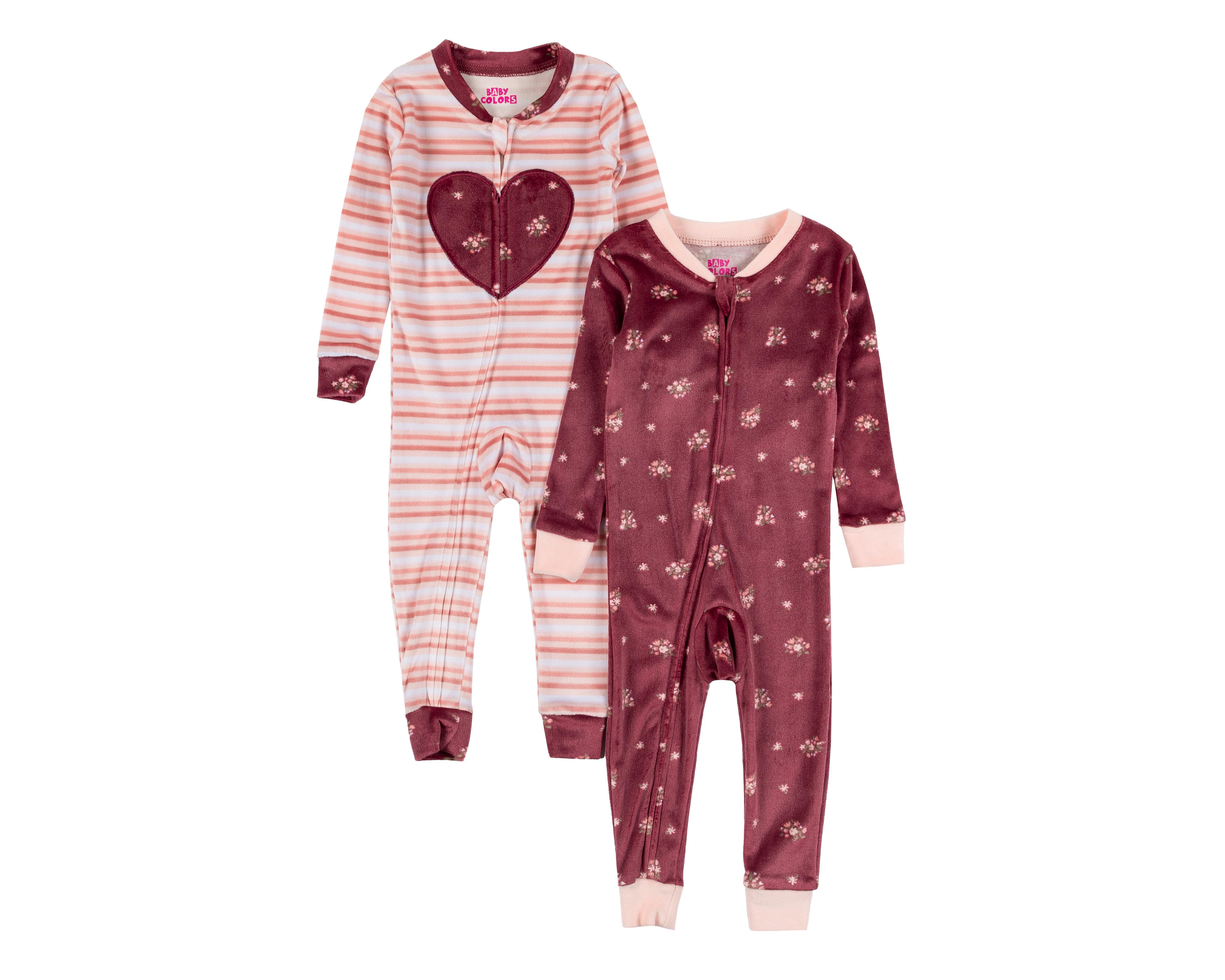 Mameluco para Bebé Niña Baby Colors con Estampado 2 Piezas $329