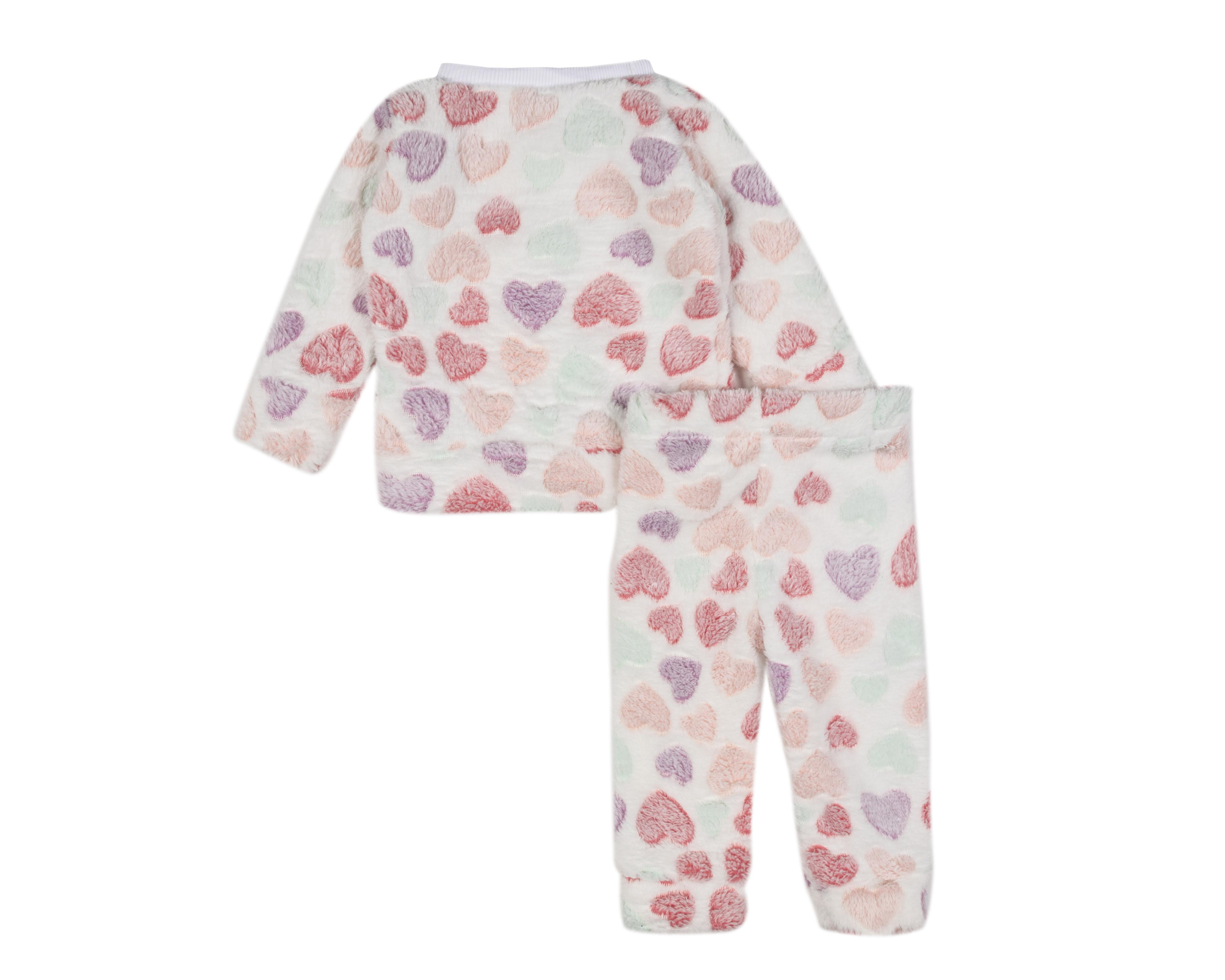 Foto 3 pulgar | Pijama para Niña de Corazones Baby Colors
