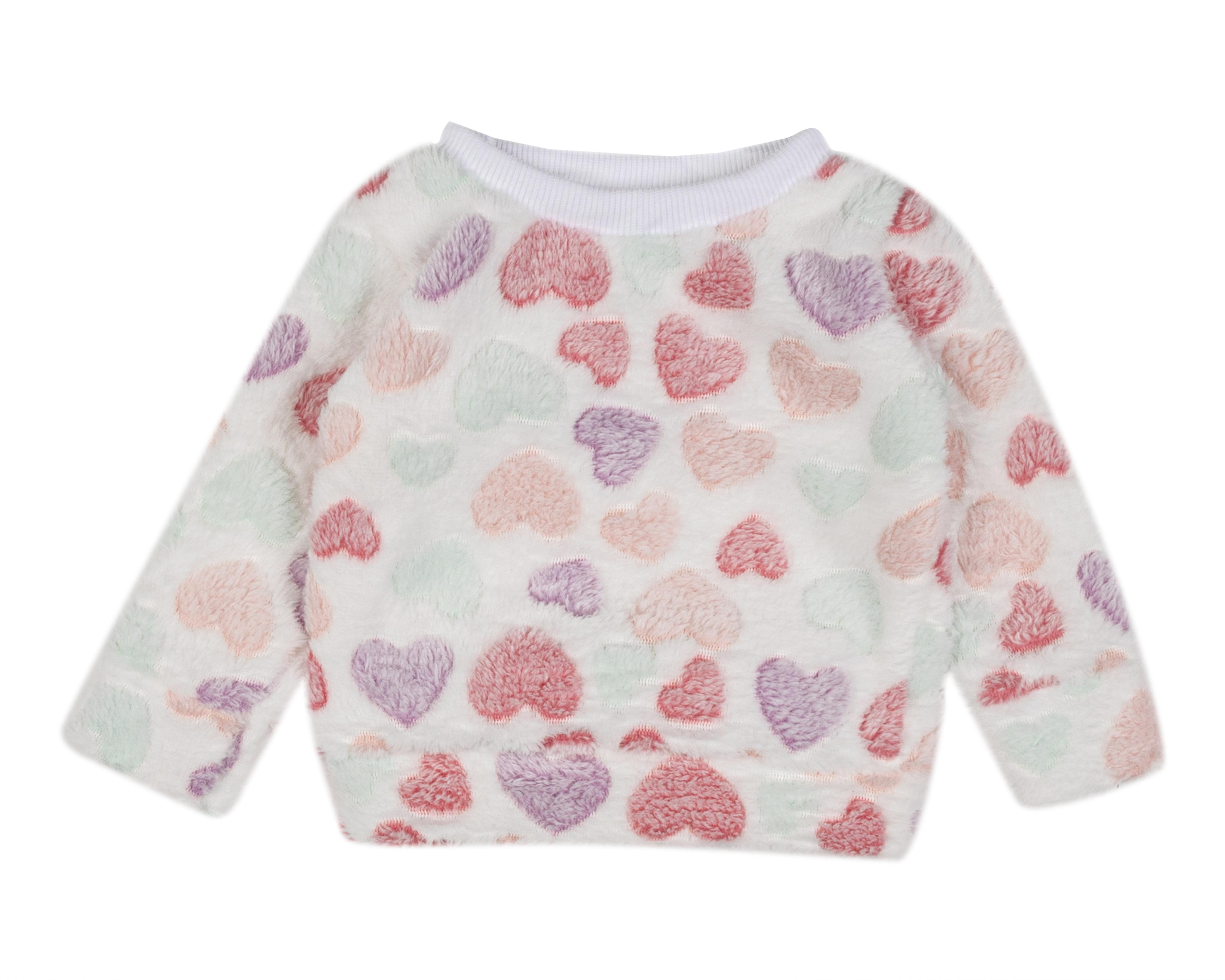Foto 4 pulgar | Pijama para Niña de Corazones Baby Colors