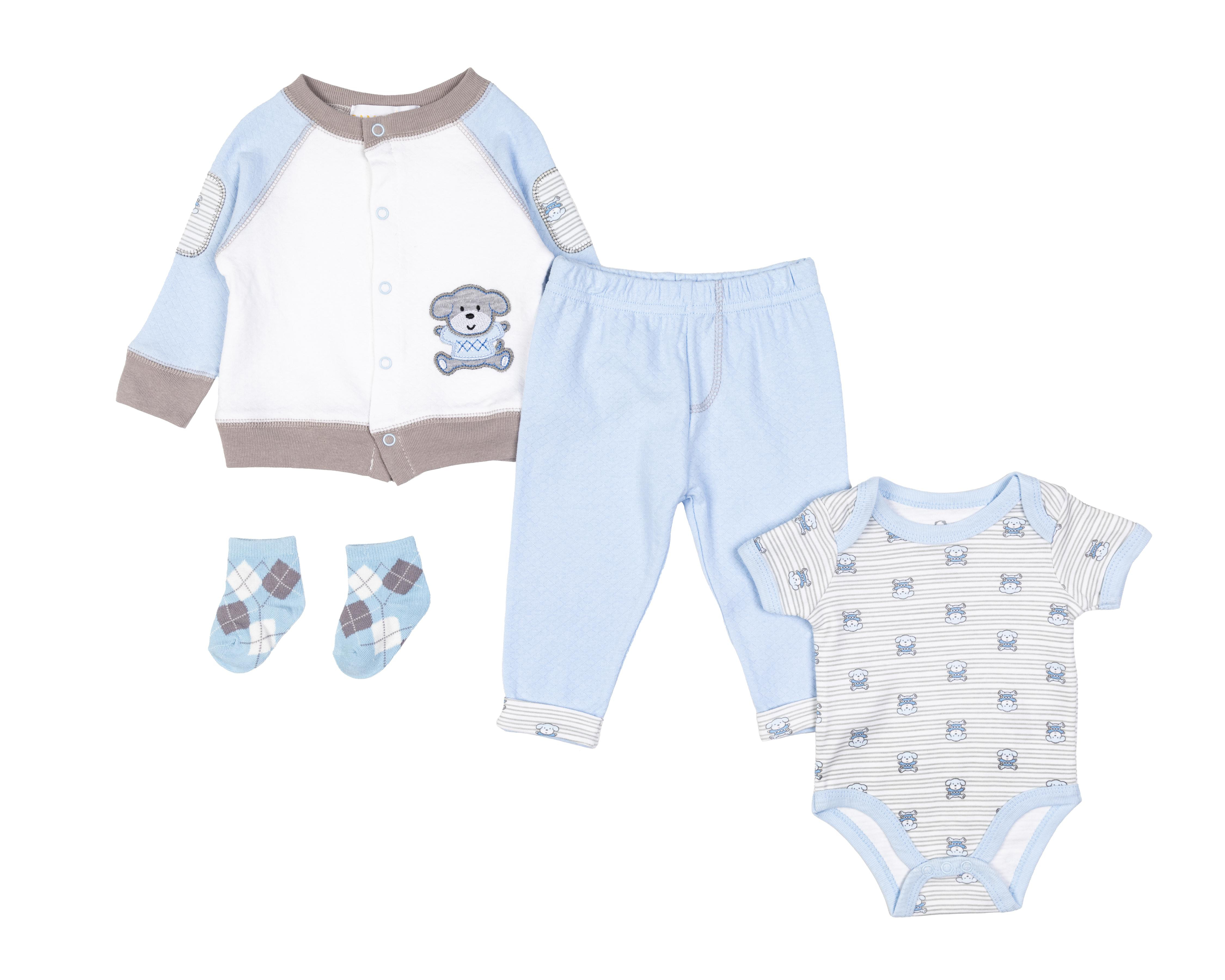 Conjunto para Bebé Niño Baby Colors 4 Piezas