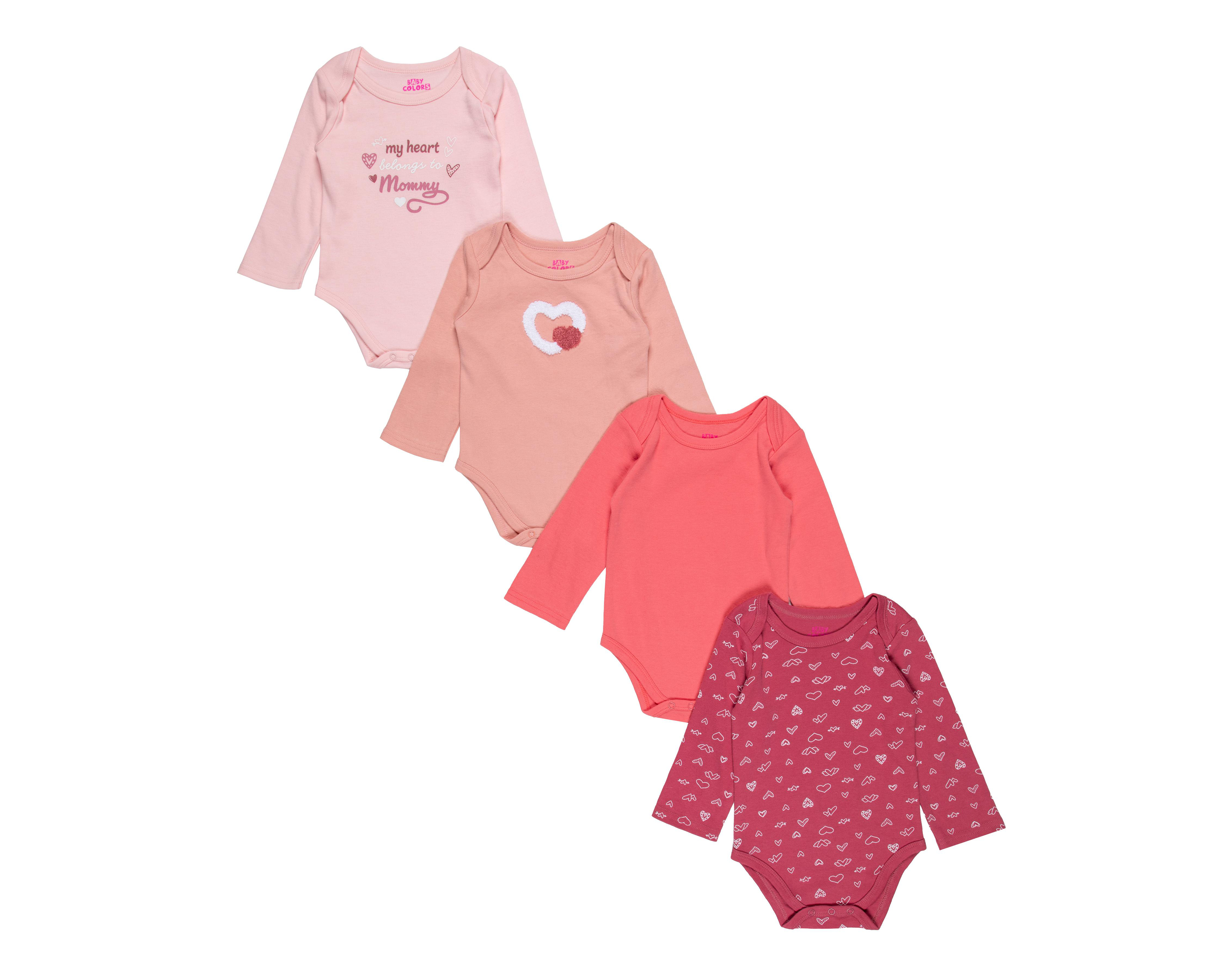 Pañalero para Bebé Niña Baby Colors Rosa 4 Piezas $259