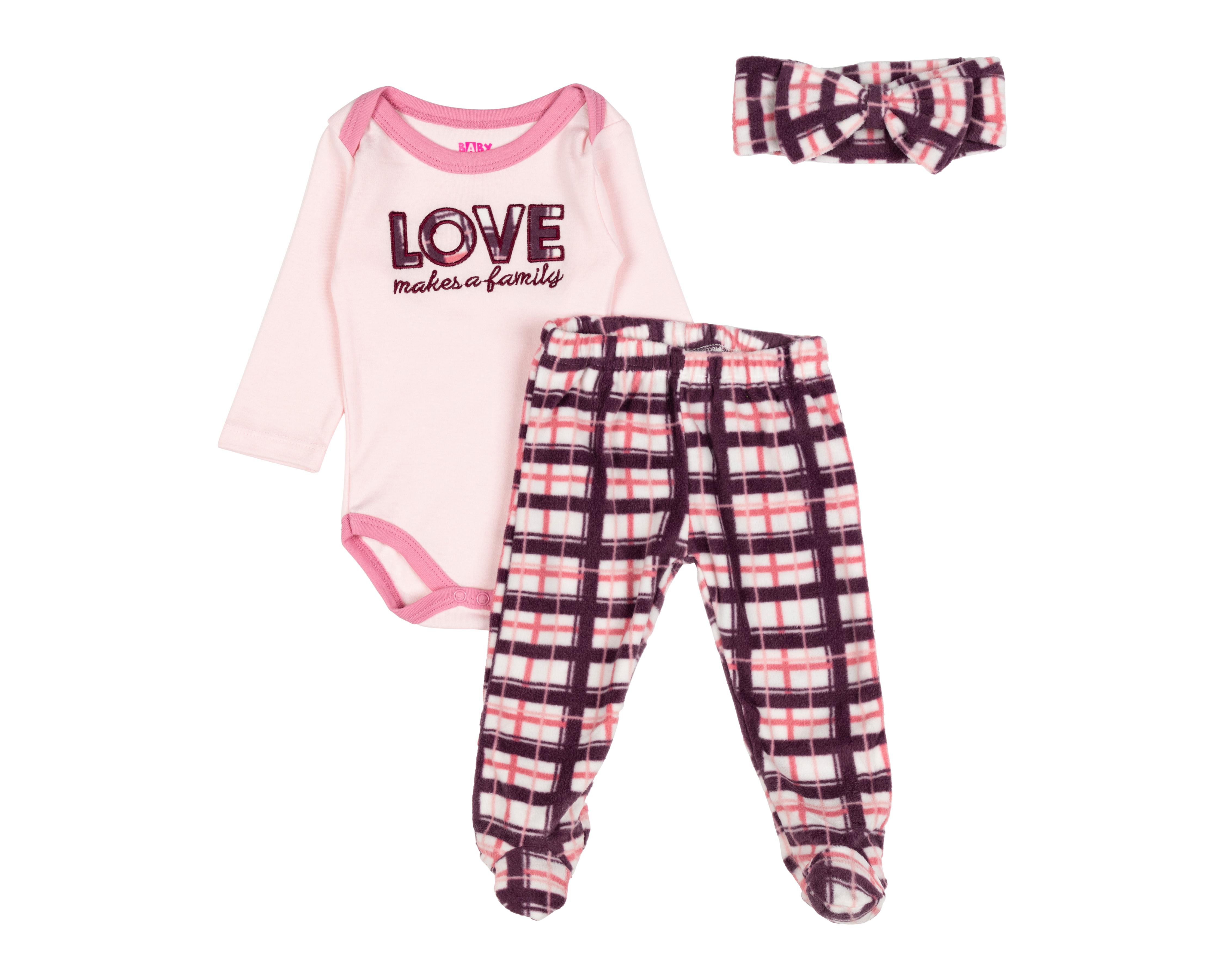 Conjunto para Bebé Niña Baby Colors 3 Piezas