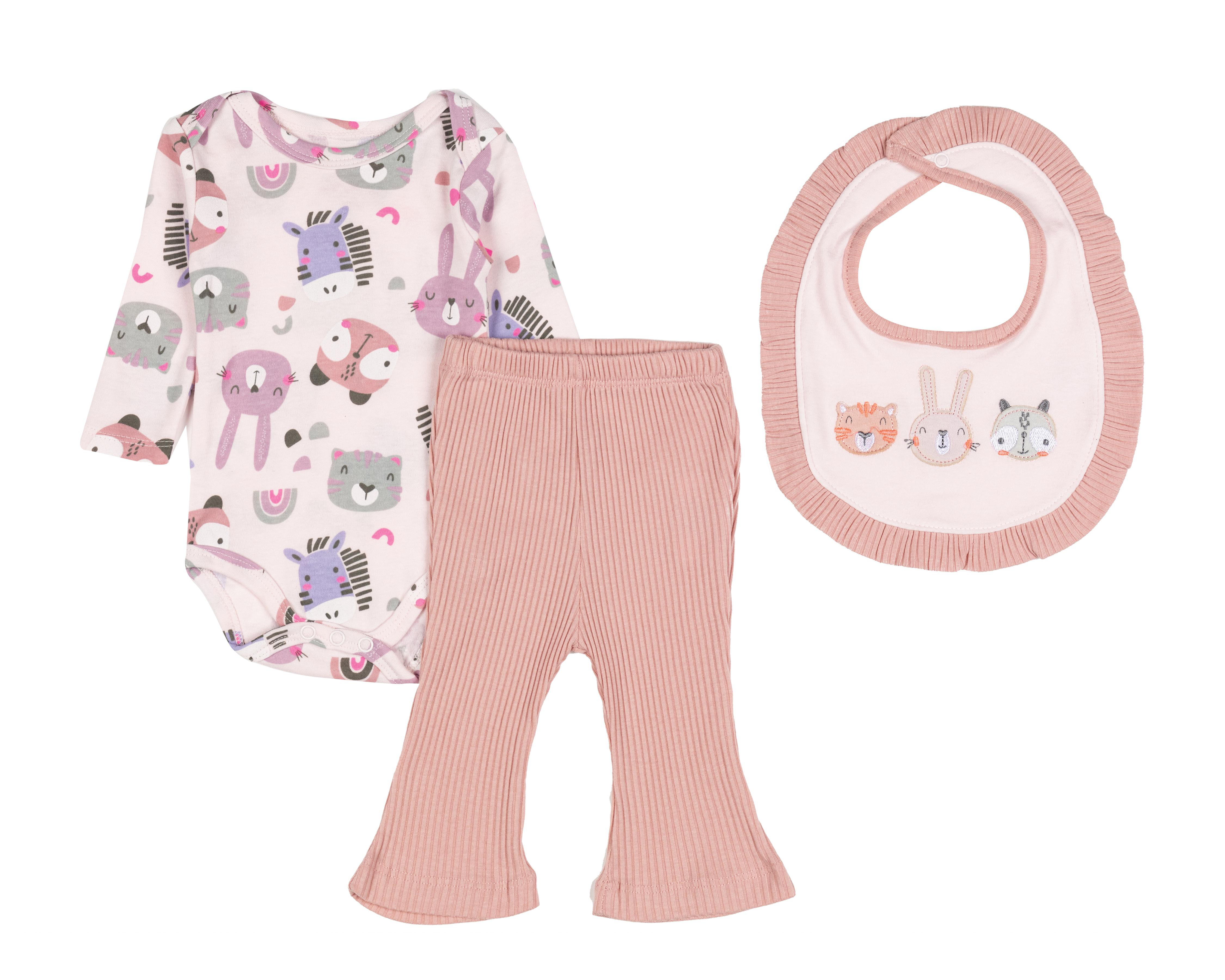 Conjunto para Bebé Niña Baby Colors 3 Piezas