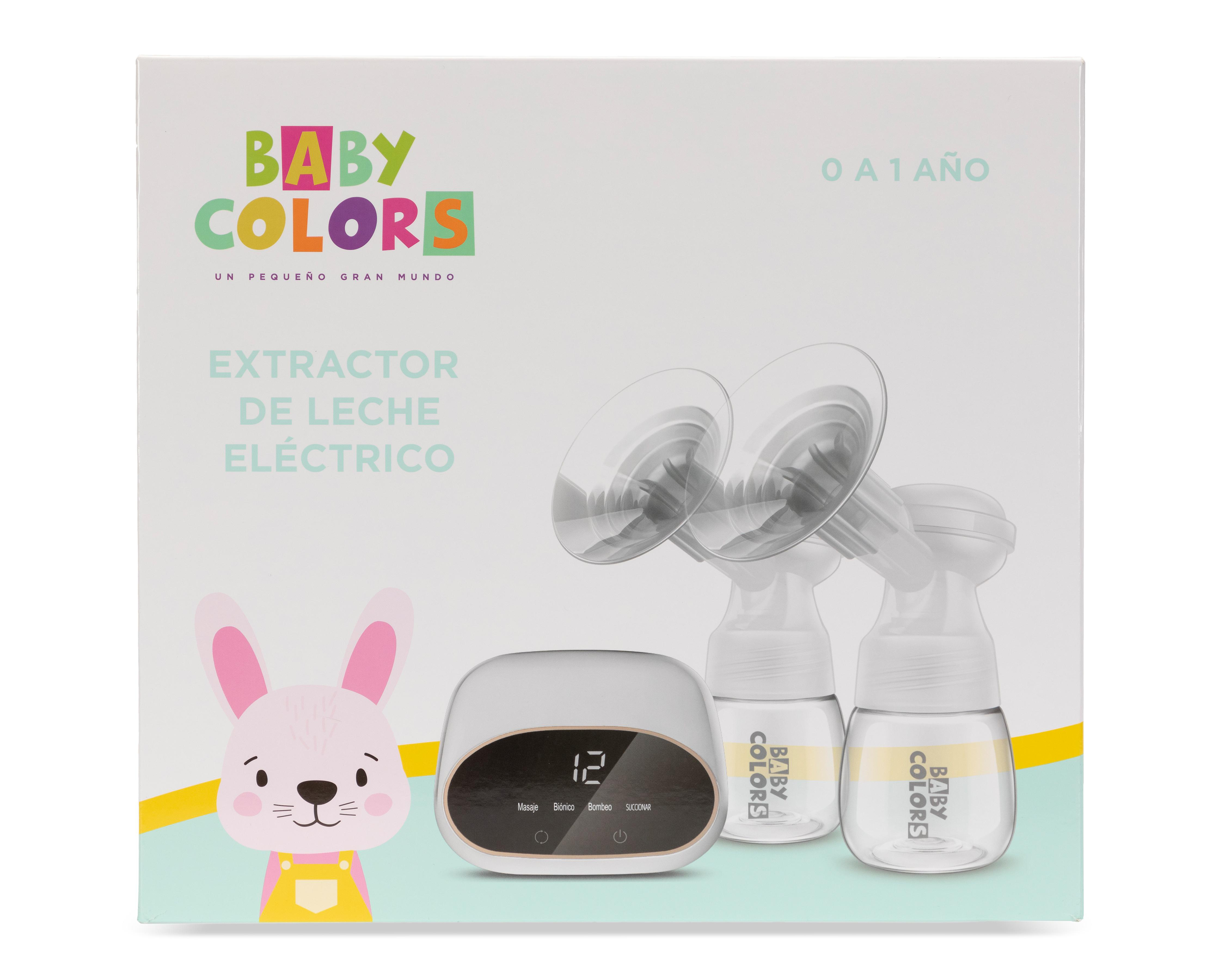 Extractor de Leche Eléctrico Baby Colors con Biberón