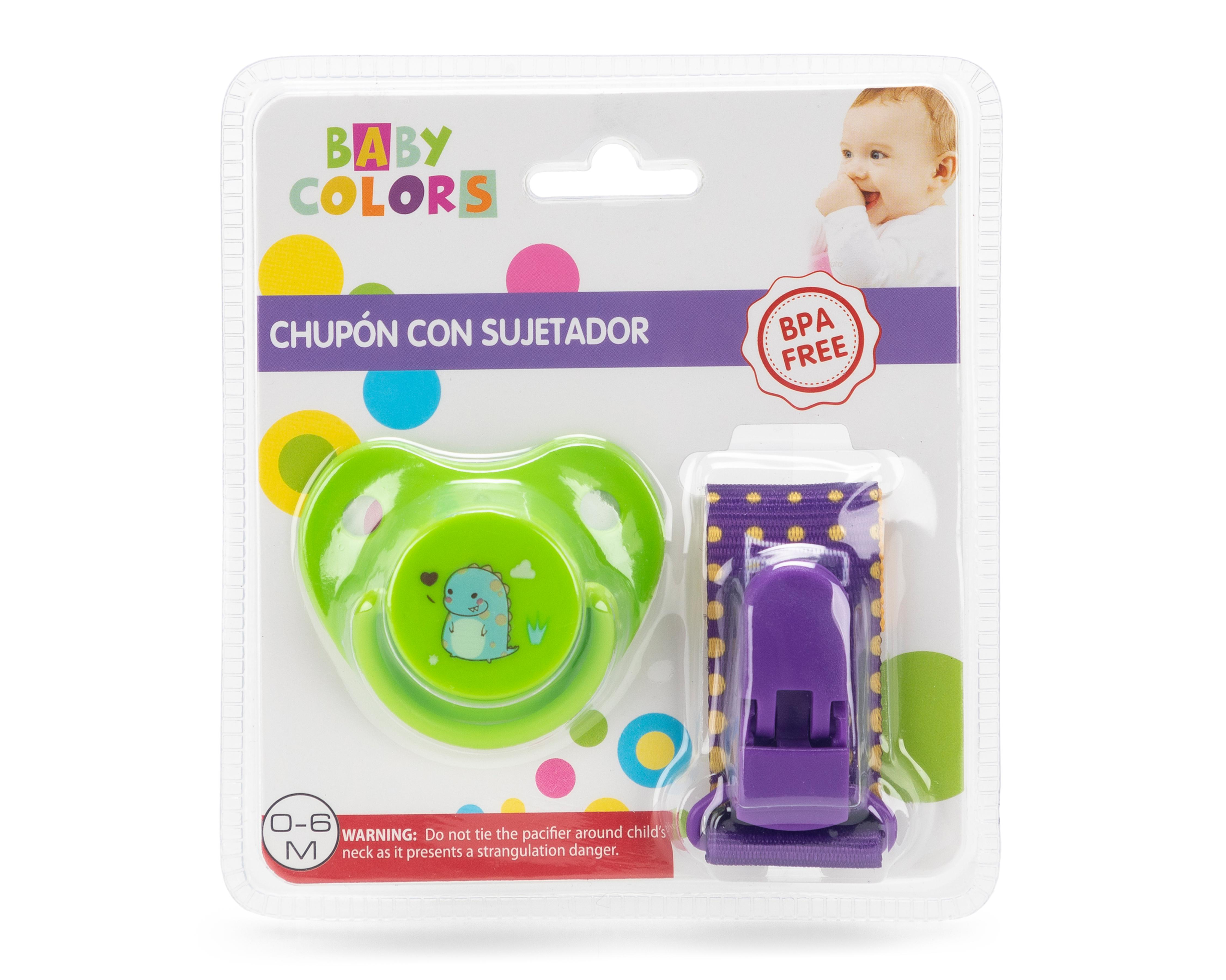 Foto 2 pulgar | Chupón Baby Colors con Sujetador