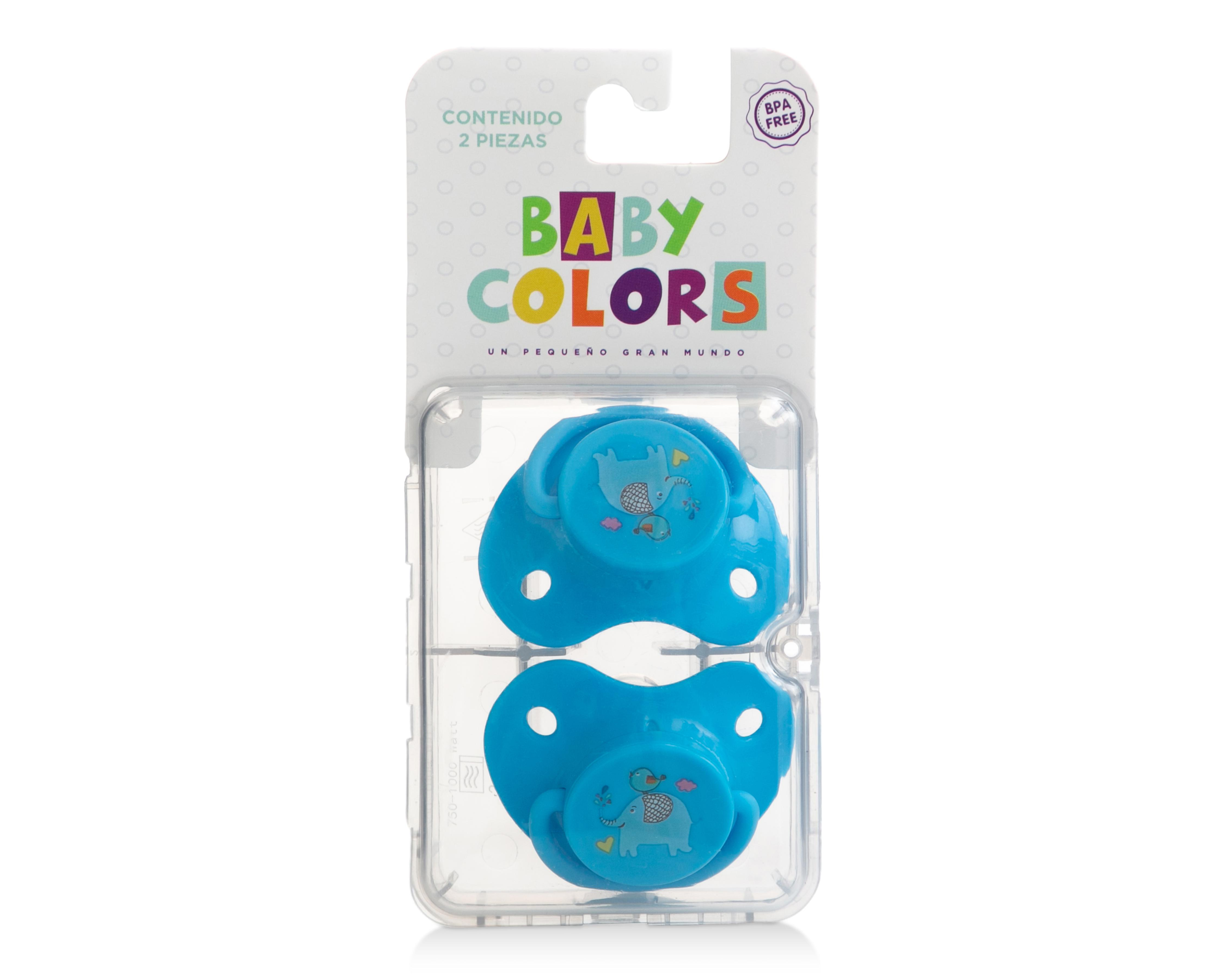 Chupón Baby Colors Libre de BPA 2 Piezas