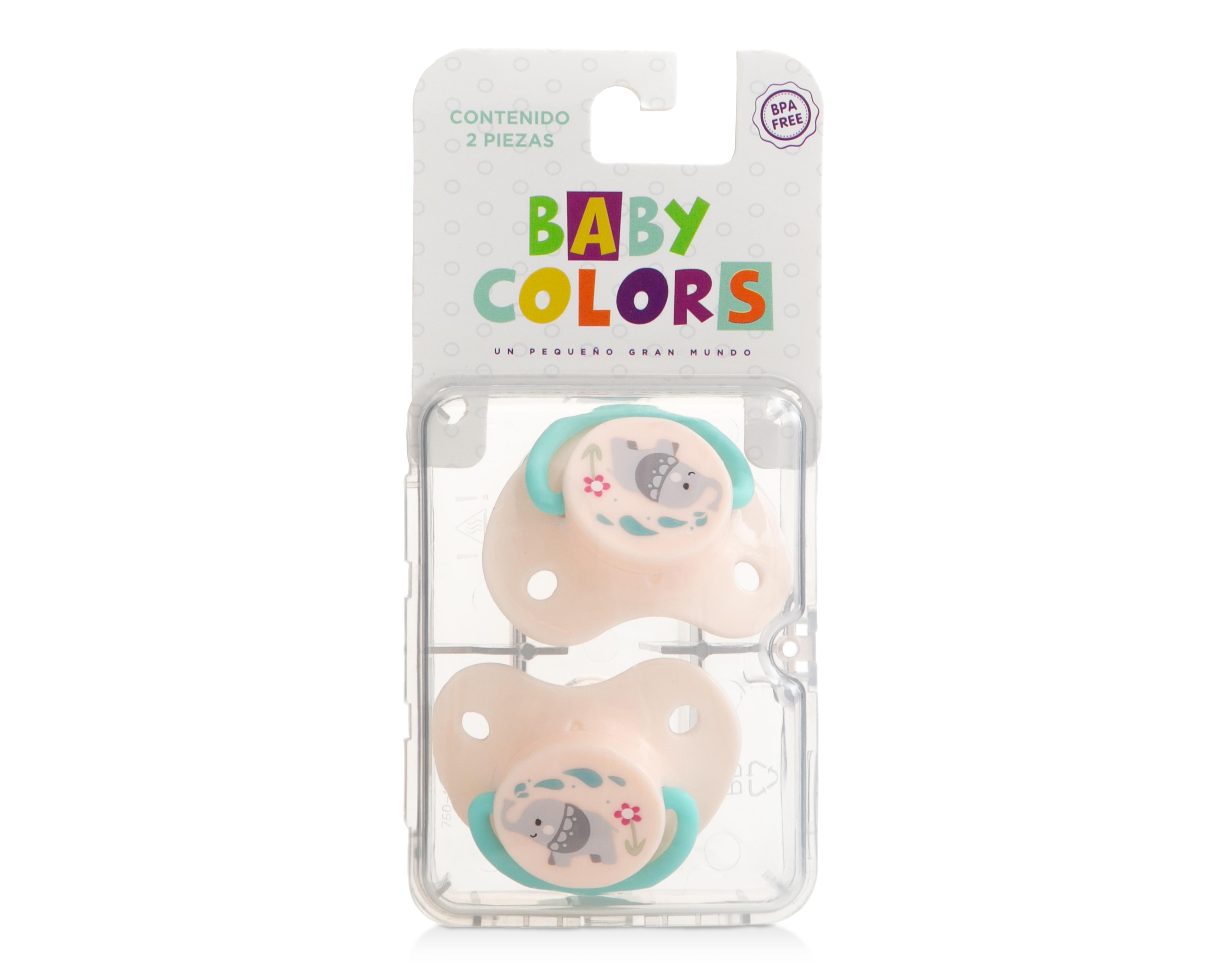 Chupón Baby Colors Libre de BPA 2 Piezas