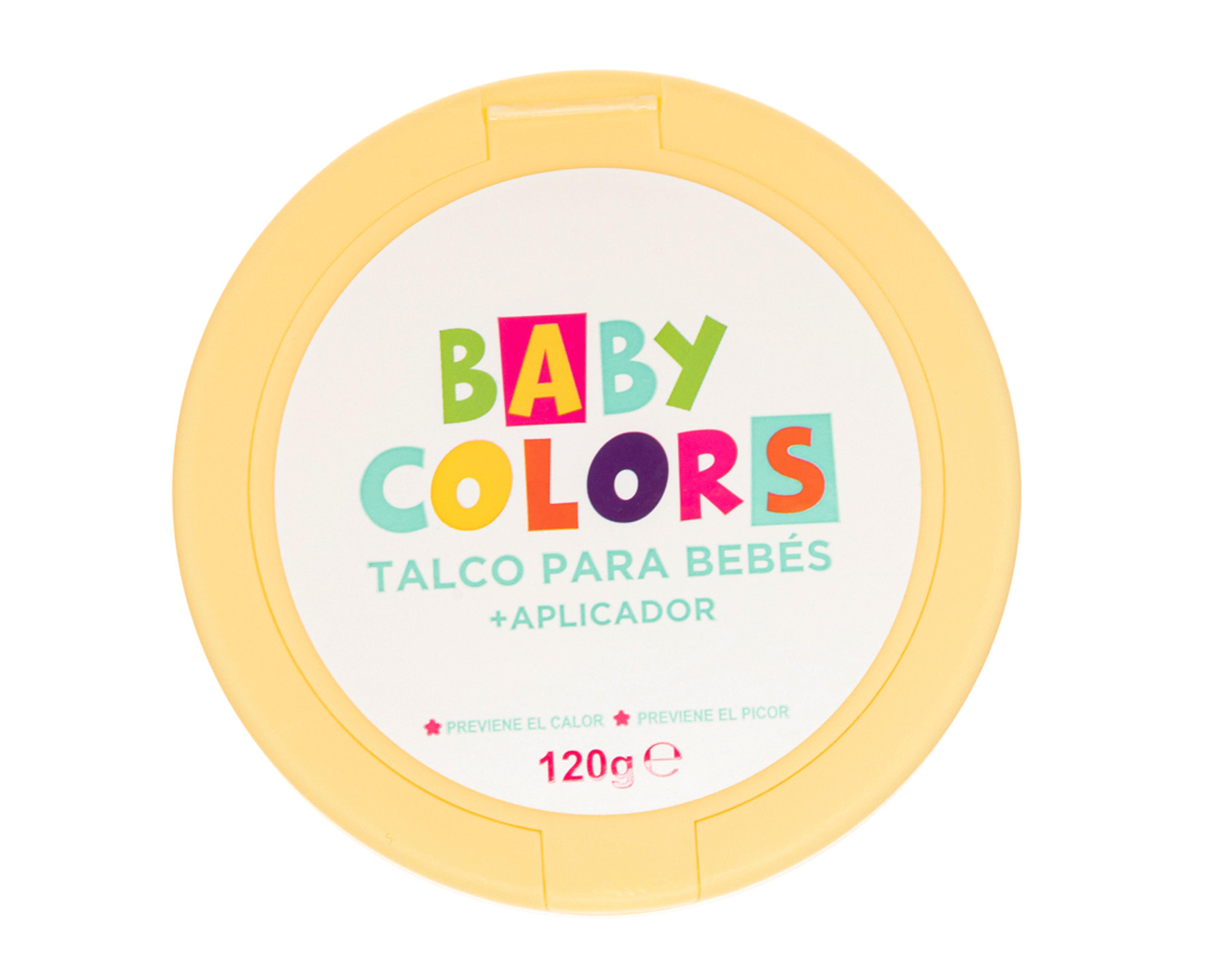 Foto 3 pulgar | Talco Baby Colors con Aplicador 120 g