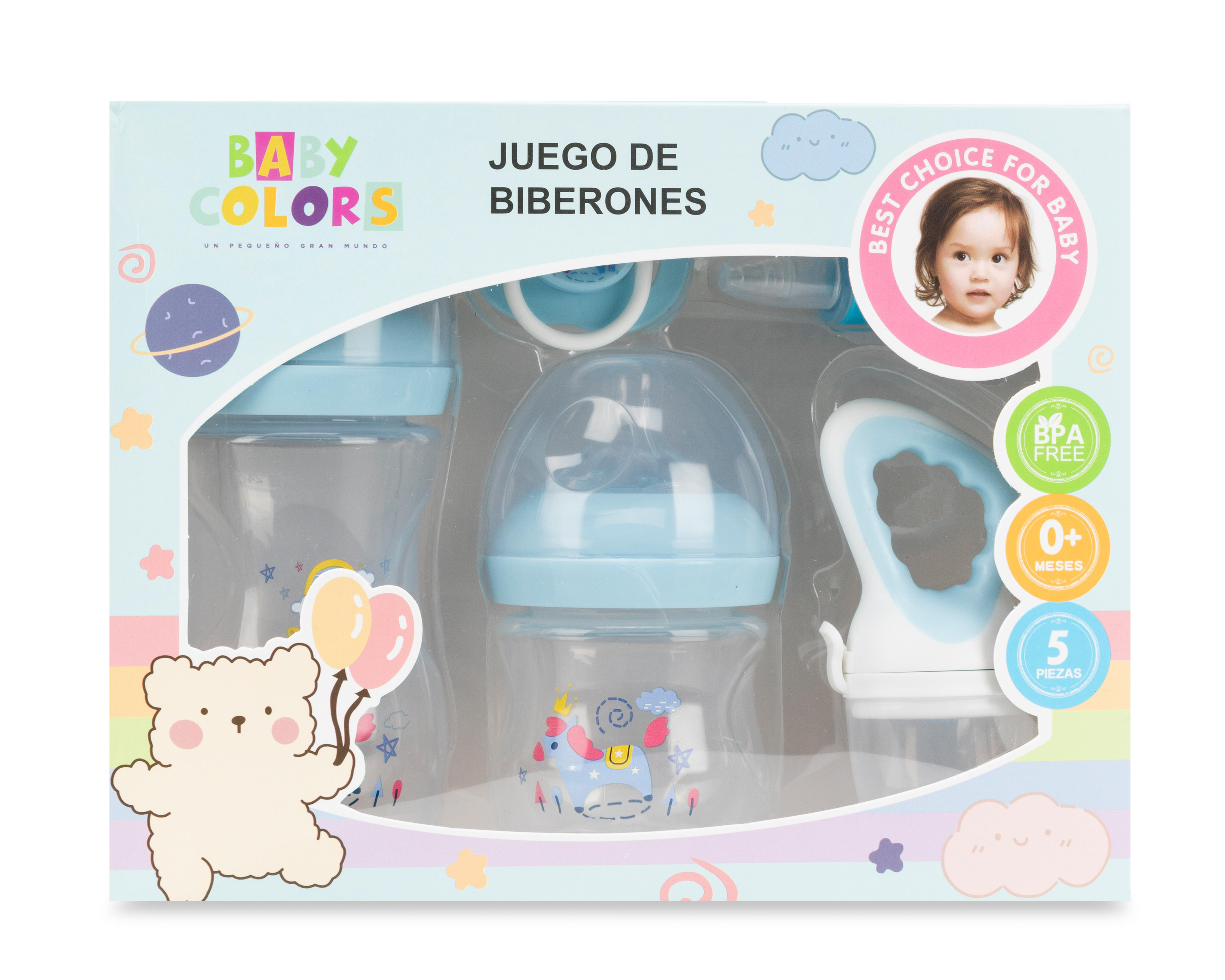 Foto 4 | Biberón Baby Colors Azul 5 Piezas