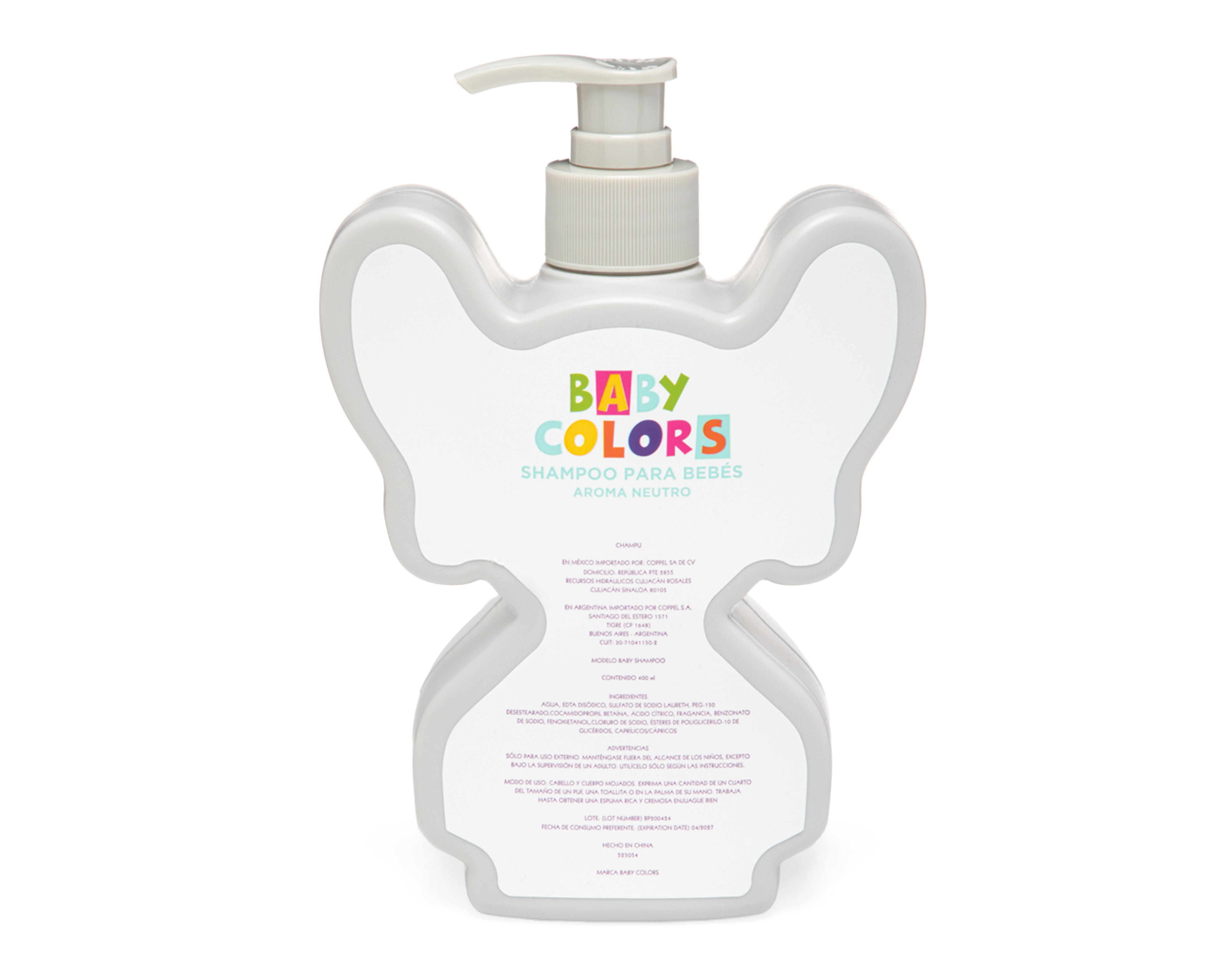 Foto 3 pulgar | Shampoo Baby Colors Aroma Neutro Unisex