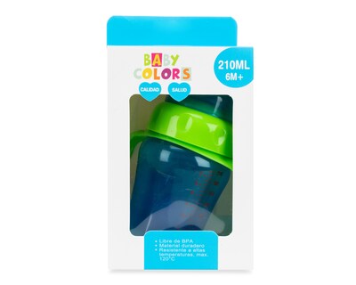 Foto 3 | Biberón Baby Colors Azul 210 ml