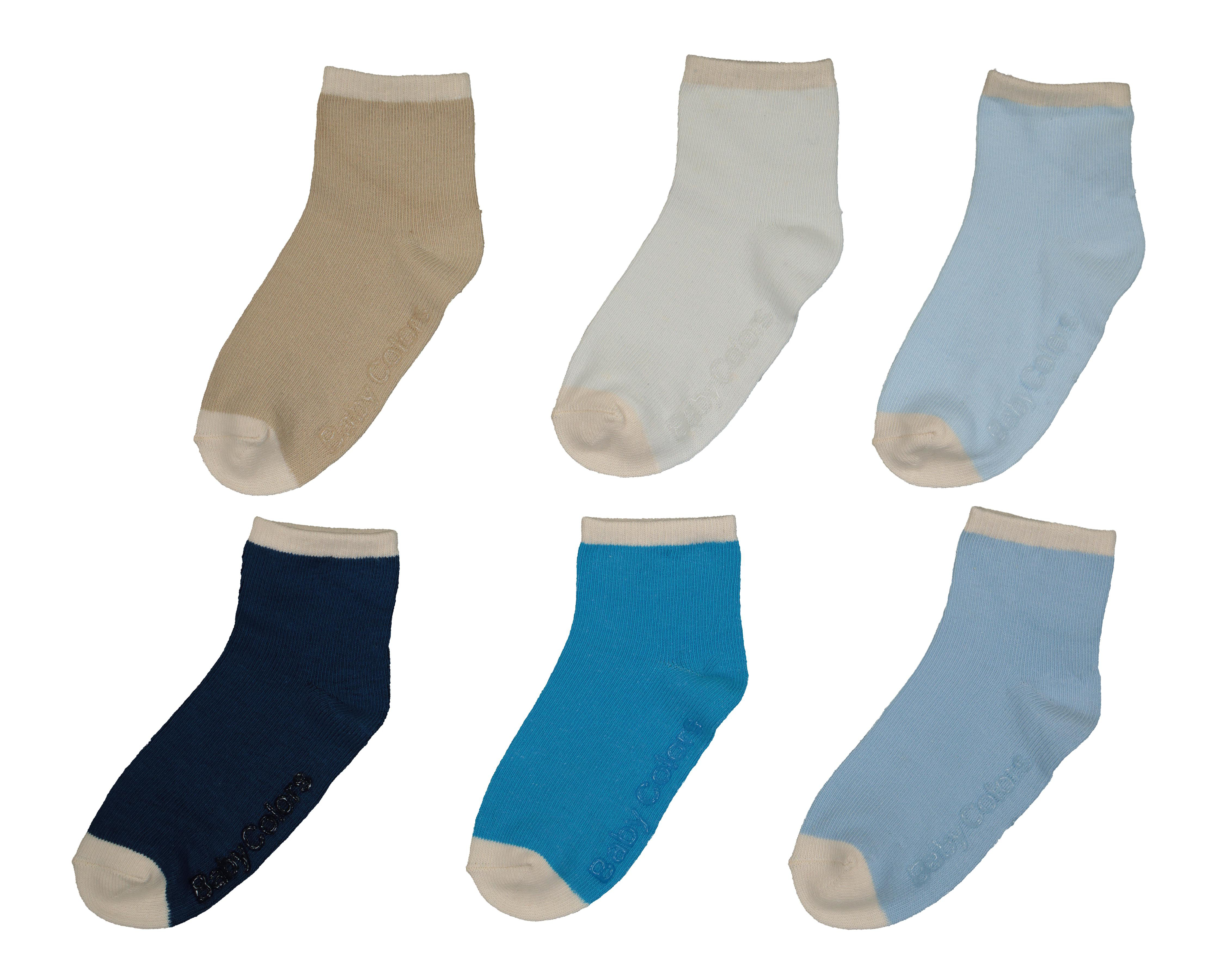 Calcetas Baby Colors para Bebé Niño 6 Pares $99