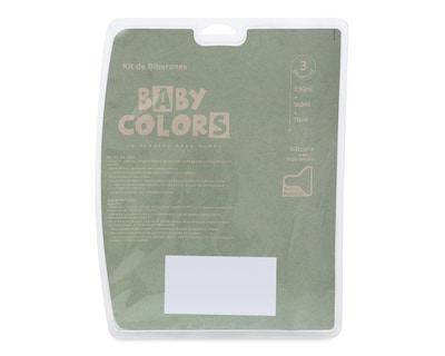 Foto 2 | Biberón Baby Colors Libre de BPA 3 Piezas