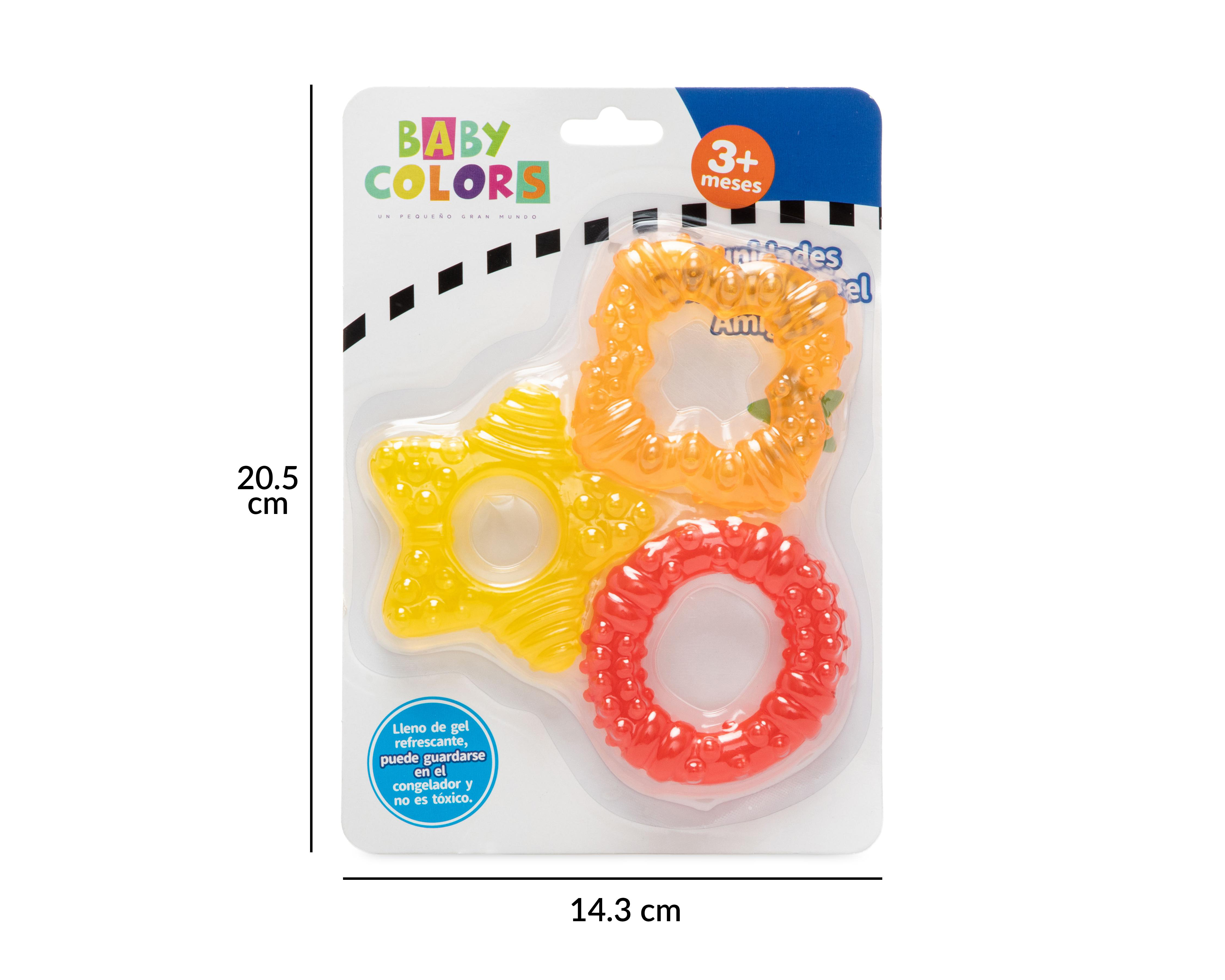 Foto 5 pulgar | Mordedera Baby Colors 3 Piezas