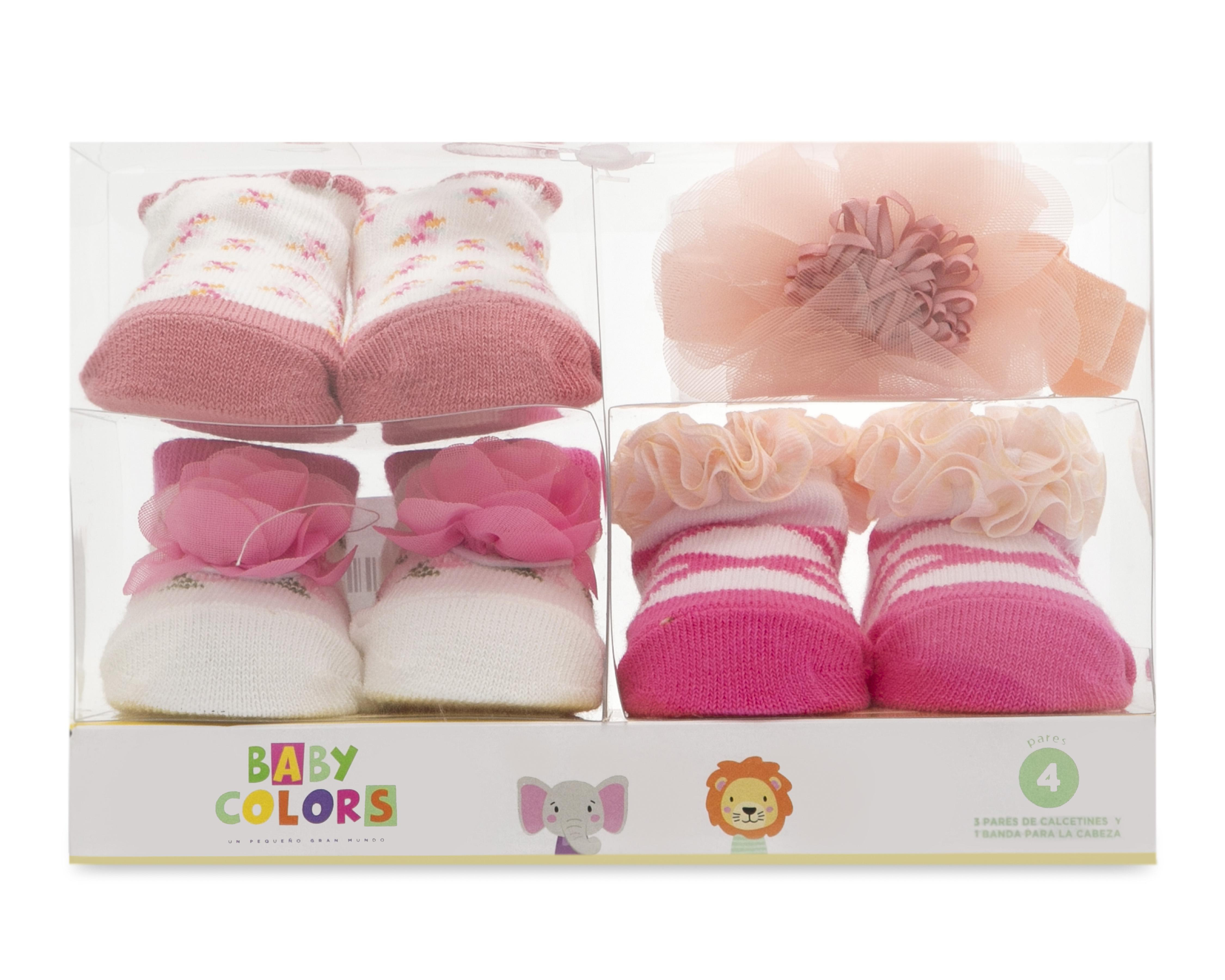 Foto 5 | Calcetas Baby Colors para Bebé Niña 3 Pares